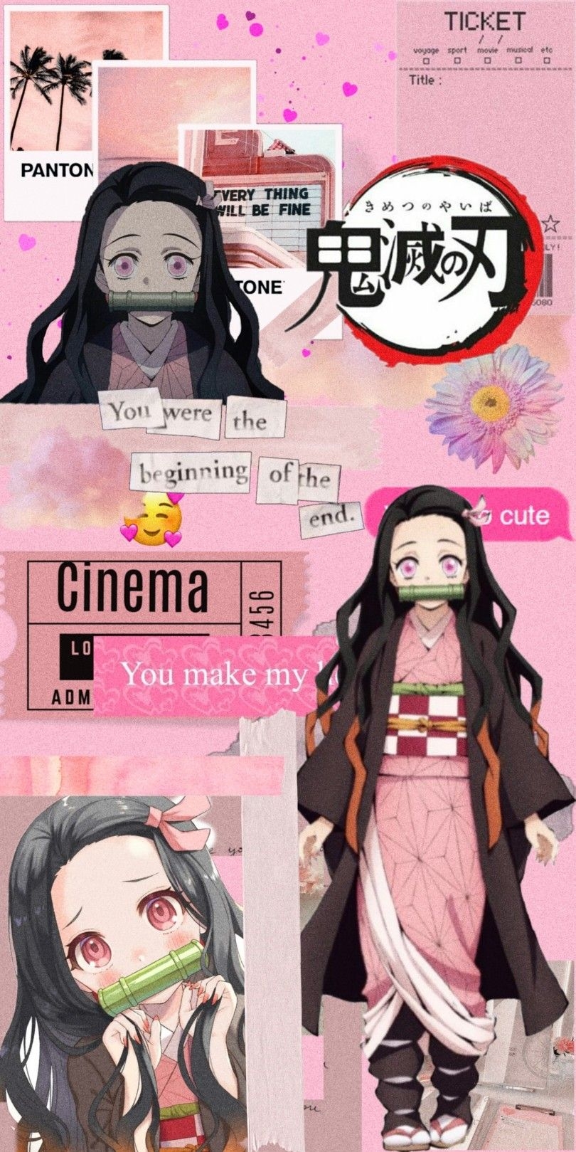 810x1620 Nezuko Kamado. Cute anime wallpaper, Cool anime wallpaper, Anime wallpaper iphone, Phone