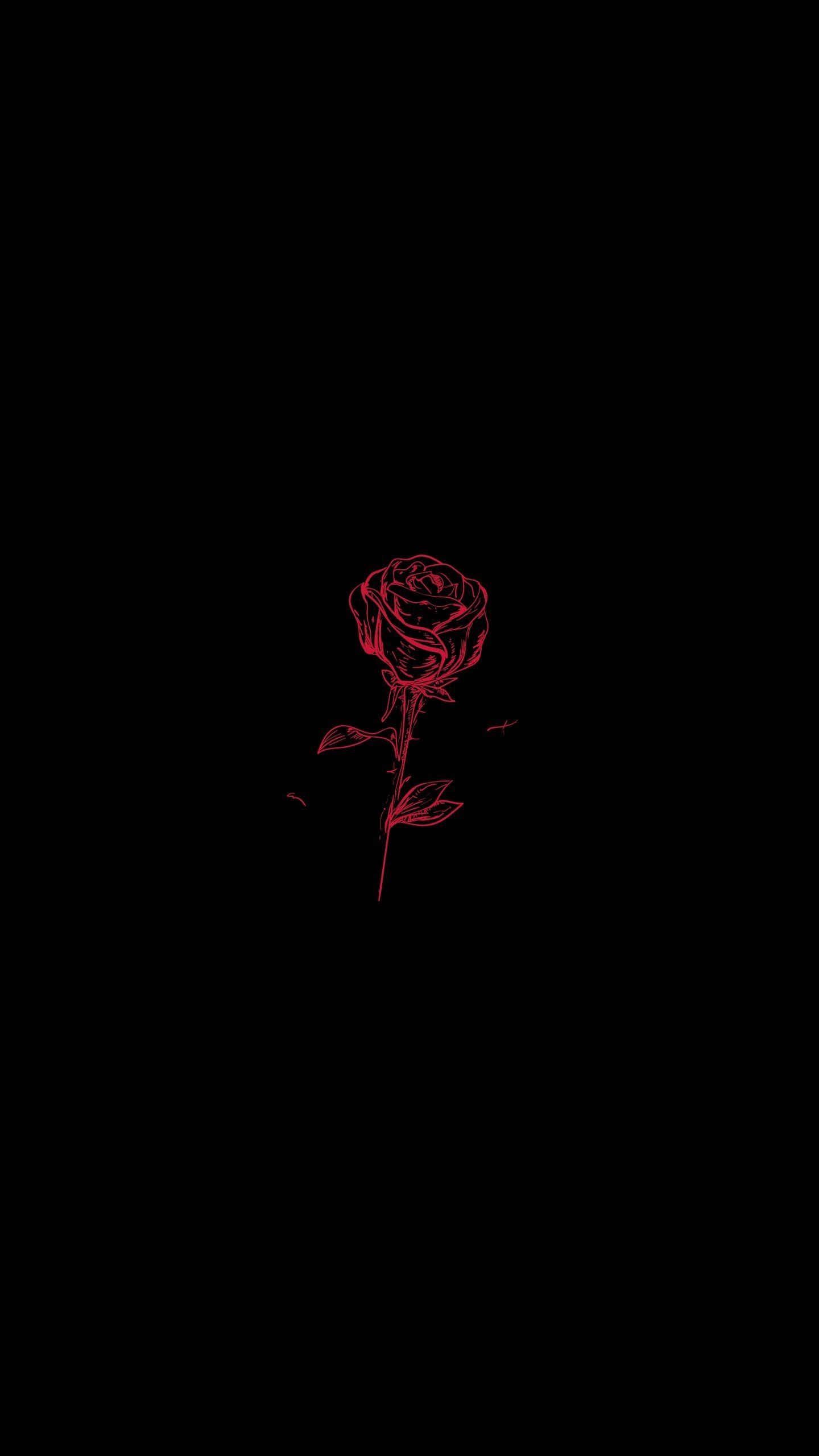 1440x2560 Minimal. Black aesthetic wallpaper, Red and black wallpaper, Dark wallpaper, Phone