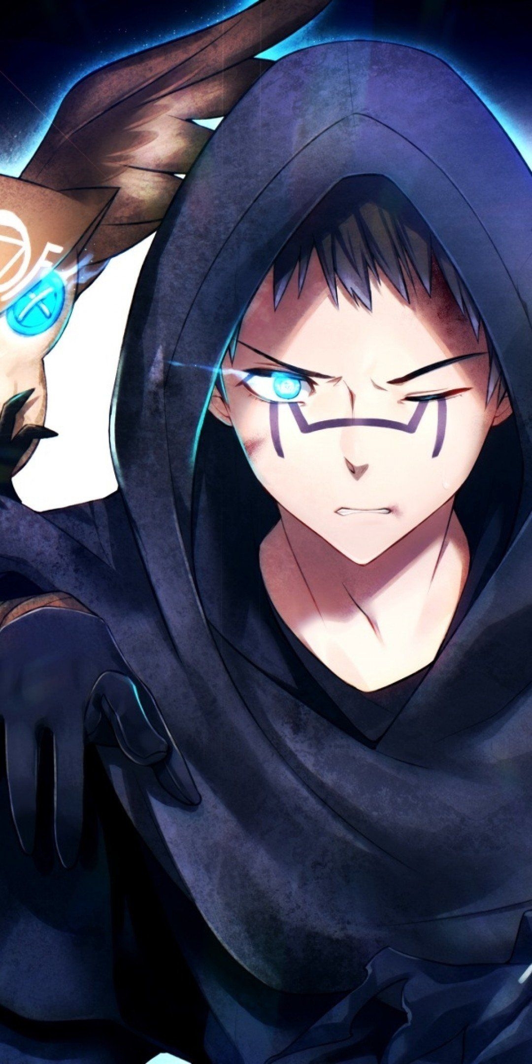 1080x2160 Anime Guy With Hoodie Wallpaper, Phone