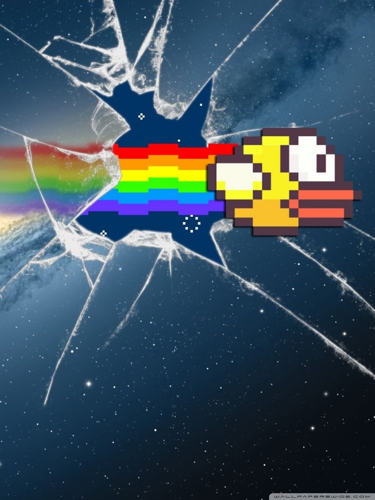 770x1030 Flappy Bird Breaking Screen Ultra HD Desktop Background Wallpaper, Phone