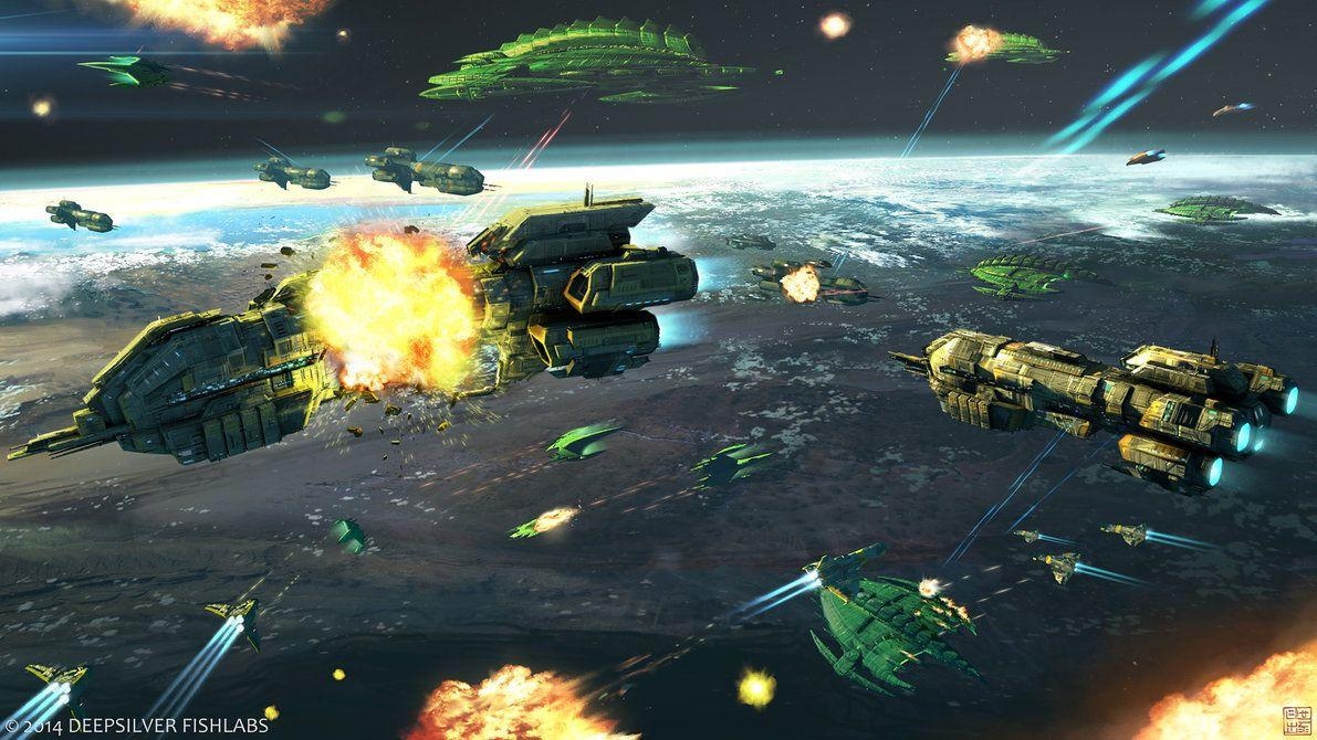 1200x670 Galaxy On Fire Alliances Space Battle By Hideyoshi D71tioe, Desktop