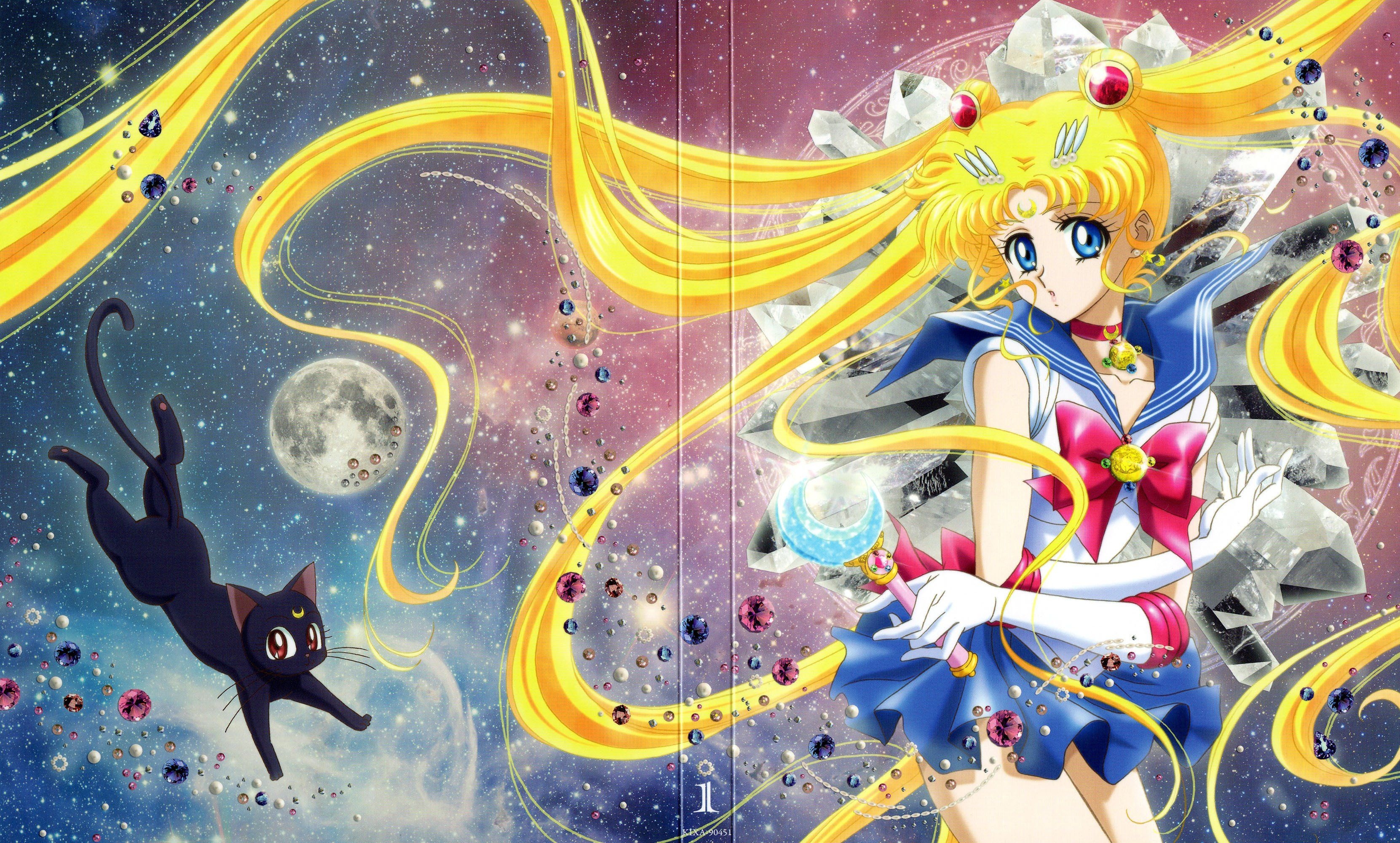 3330x2000 Bishoujo Senshi Sailor Moon Series Luna anime girl beautiful Character Sailor Moon wallpaperx2000, Desktop