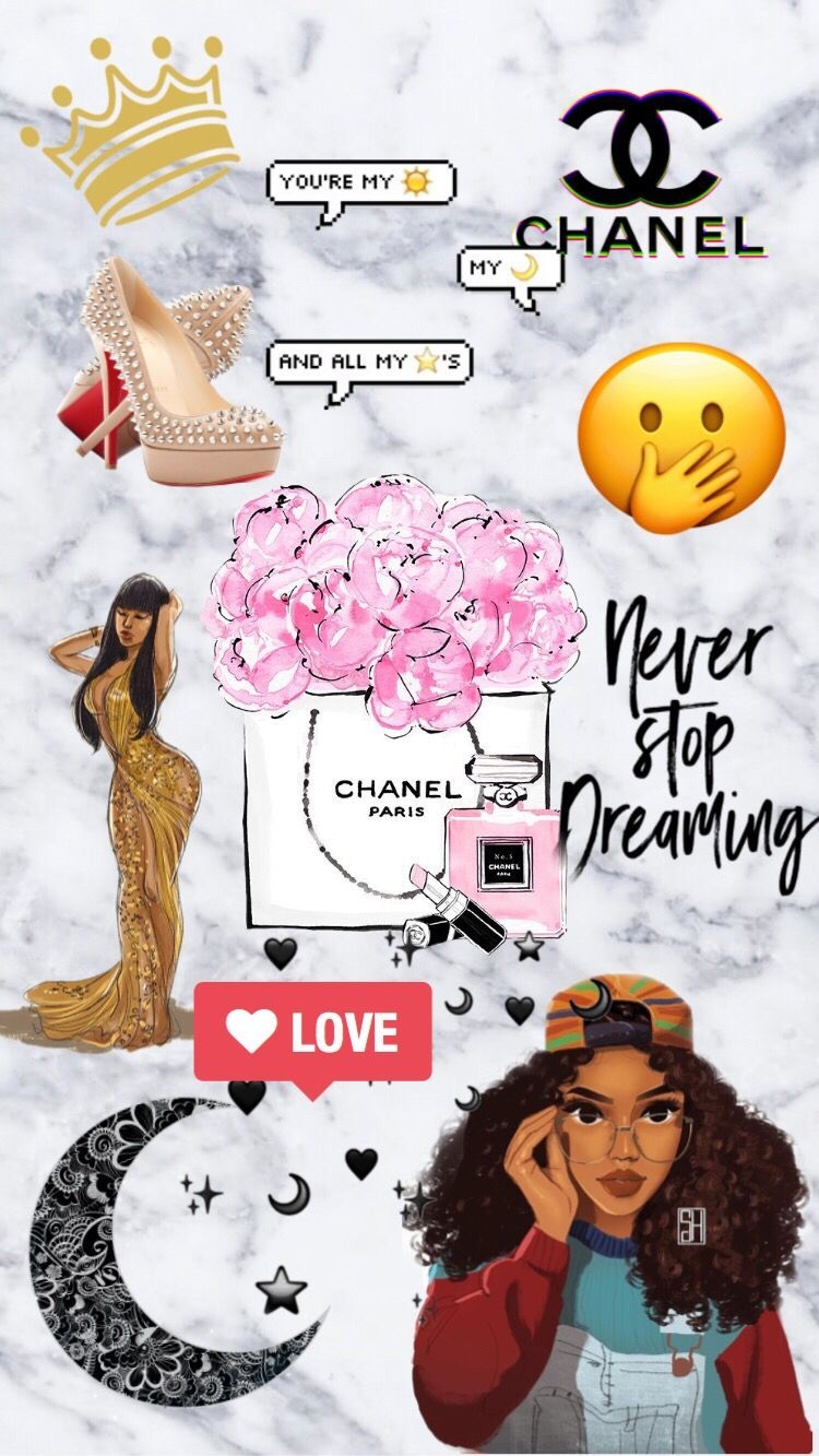 750x1340 Baddie chanel inspired wallpaper, Phone