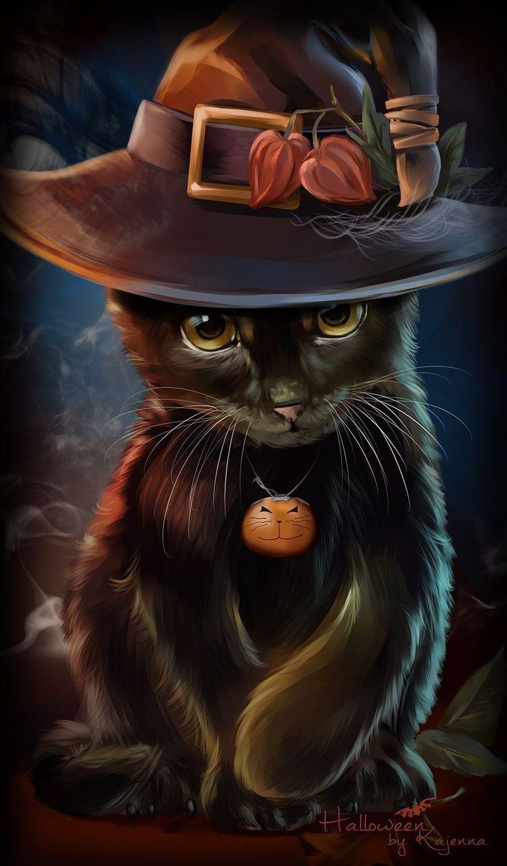 740x1260 Black Halloween Cat Wallpaper iPhone iPhone Wallpaper, Phone