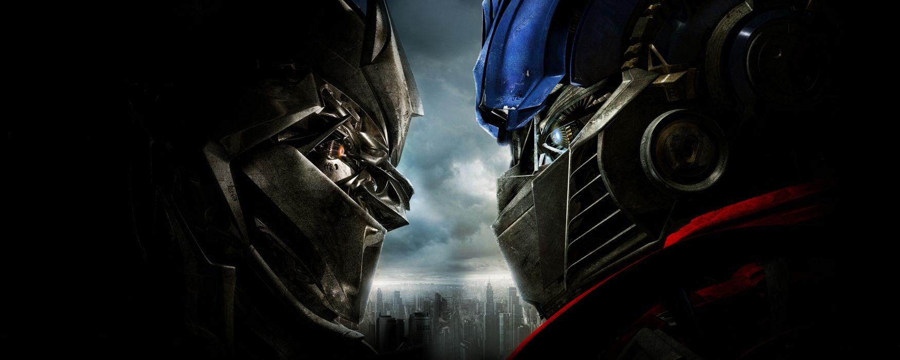 1750x700 Optimus Prime Megatron Transformers 2 of the Fallen, Dual Screen