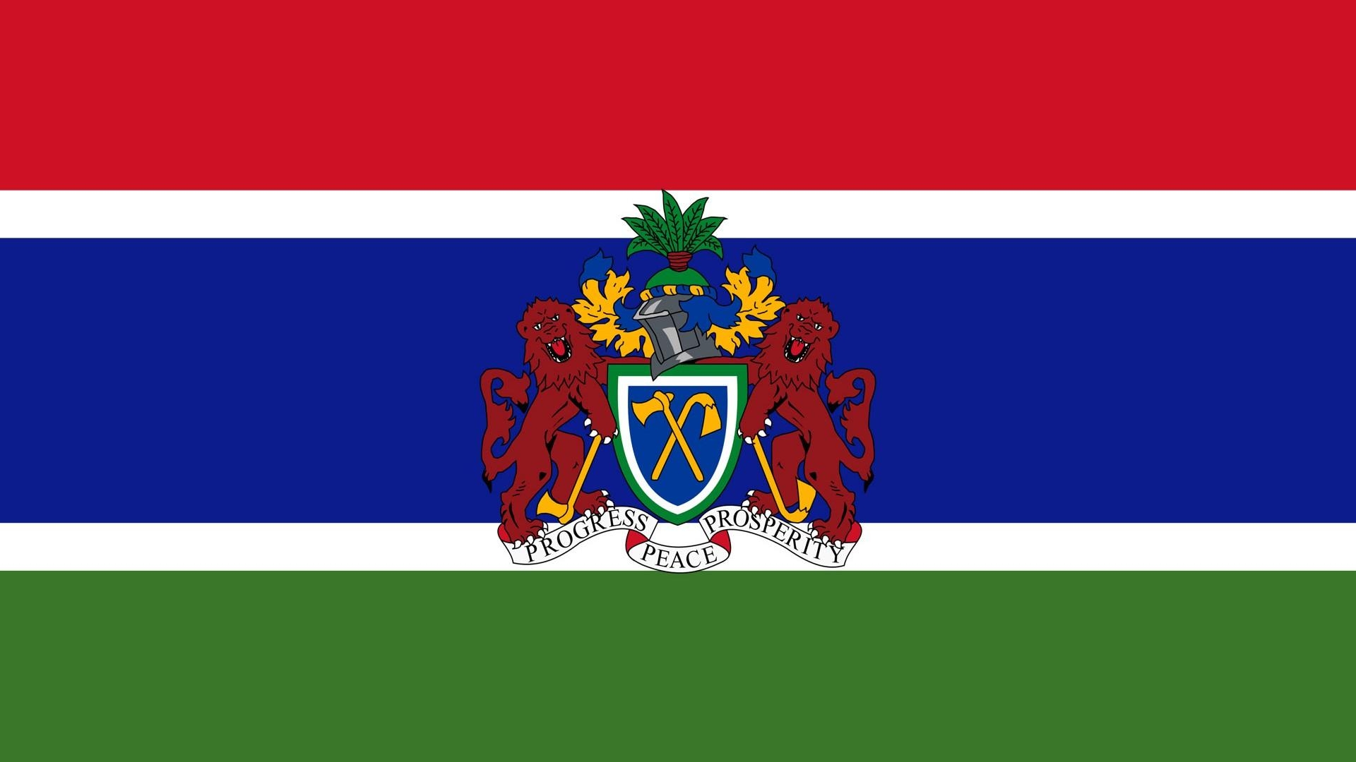 1920x1080 Wappen Gambia  HD Wallpaper / Hintergrundbild, Desktop