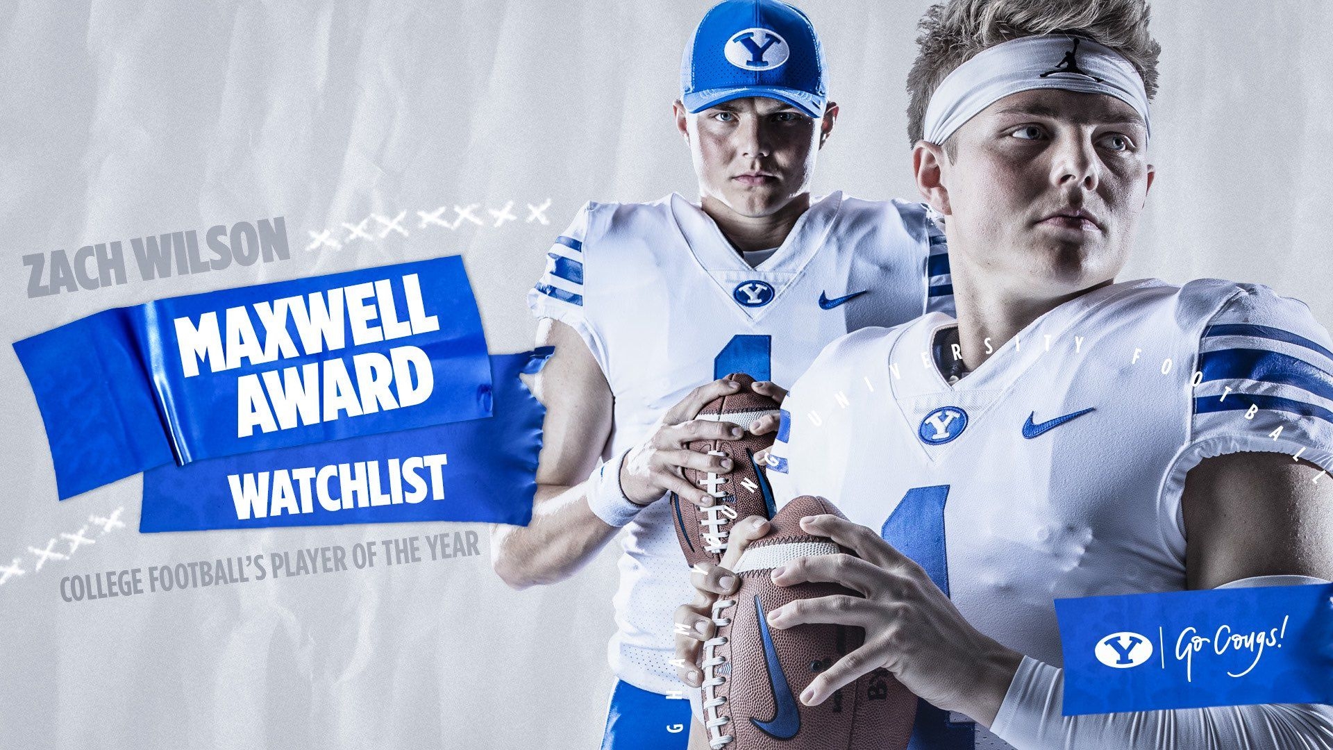 1920x1080 BYU FOOTBALL Wilson has been named to the 2020 watch list for the 84th Maxwell Award presented annually to the most outstanding player in college football. #BYUFOOTBALL #GoCougs, Desktop