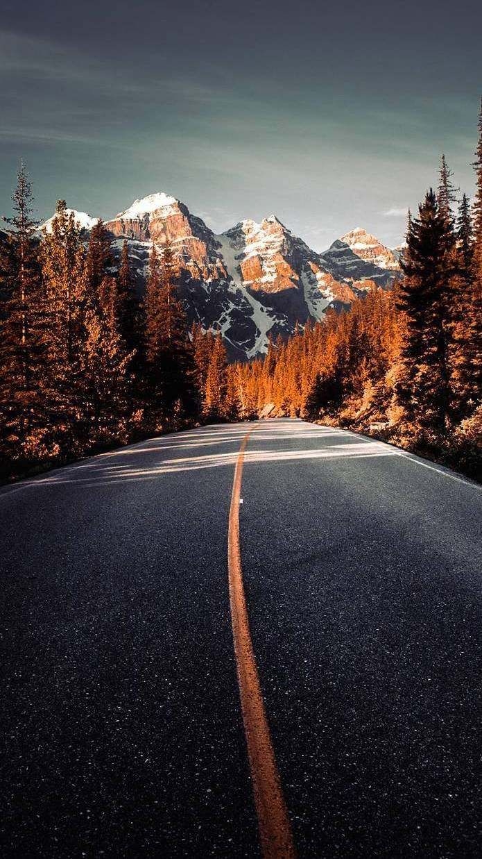 700x1240 Canadian Nature Road Winter Mountains iPhone Wallpaper. Canadian nature, Landscape photography nature, Landscape wallpaper, Phone