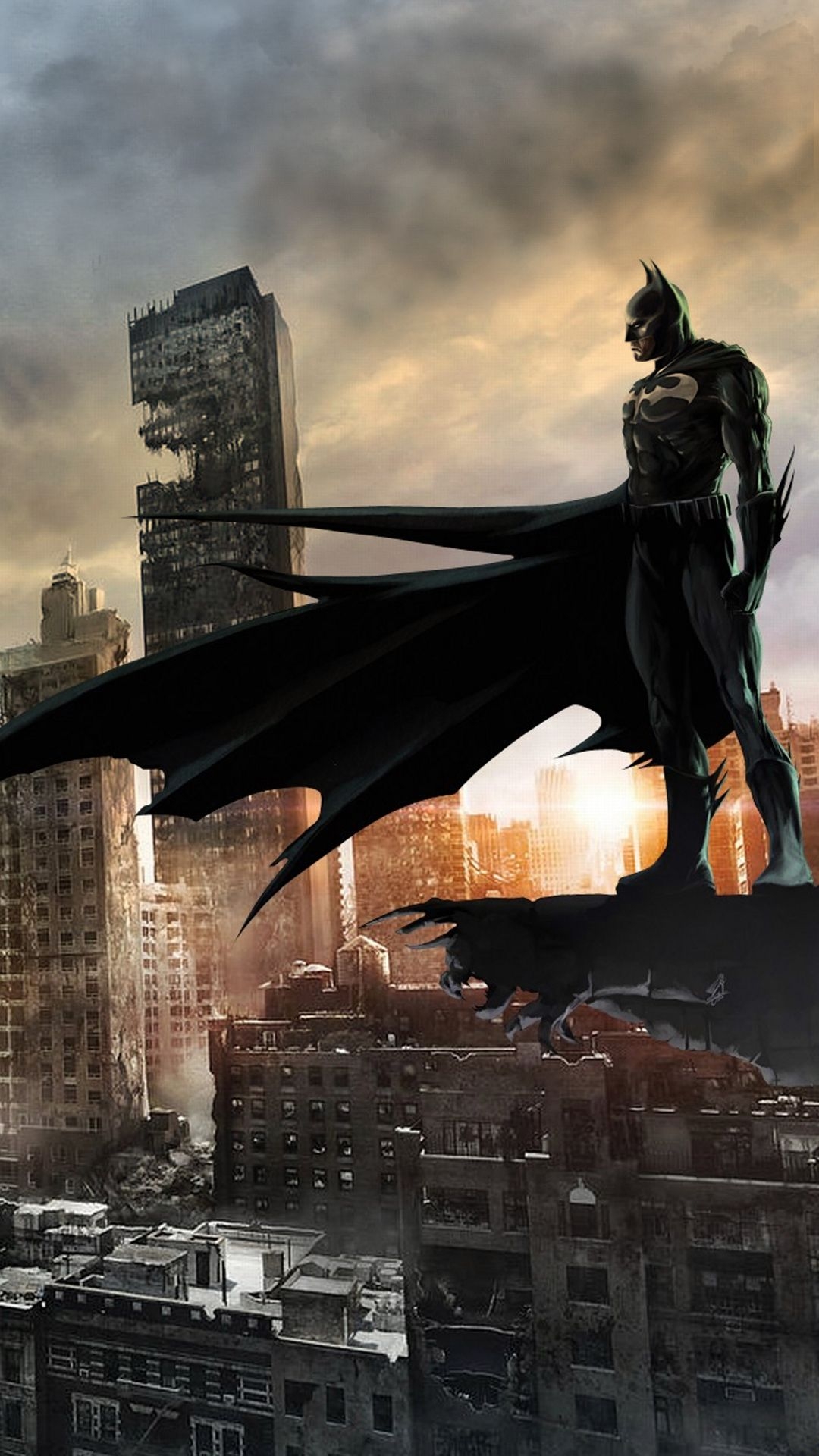 1080x1920 Batman City Mobile HD Wallpaper. Batman wallpaper, Batman wallpaper iphone, Batman city, Phone