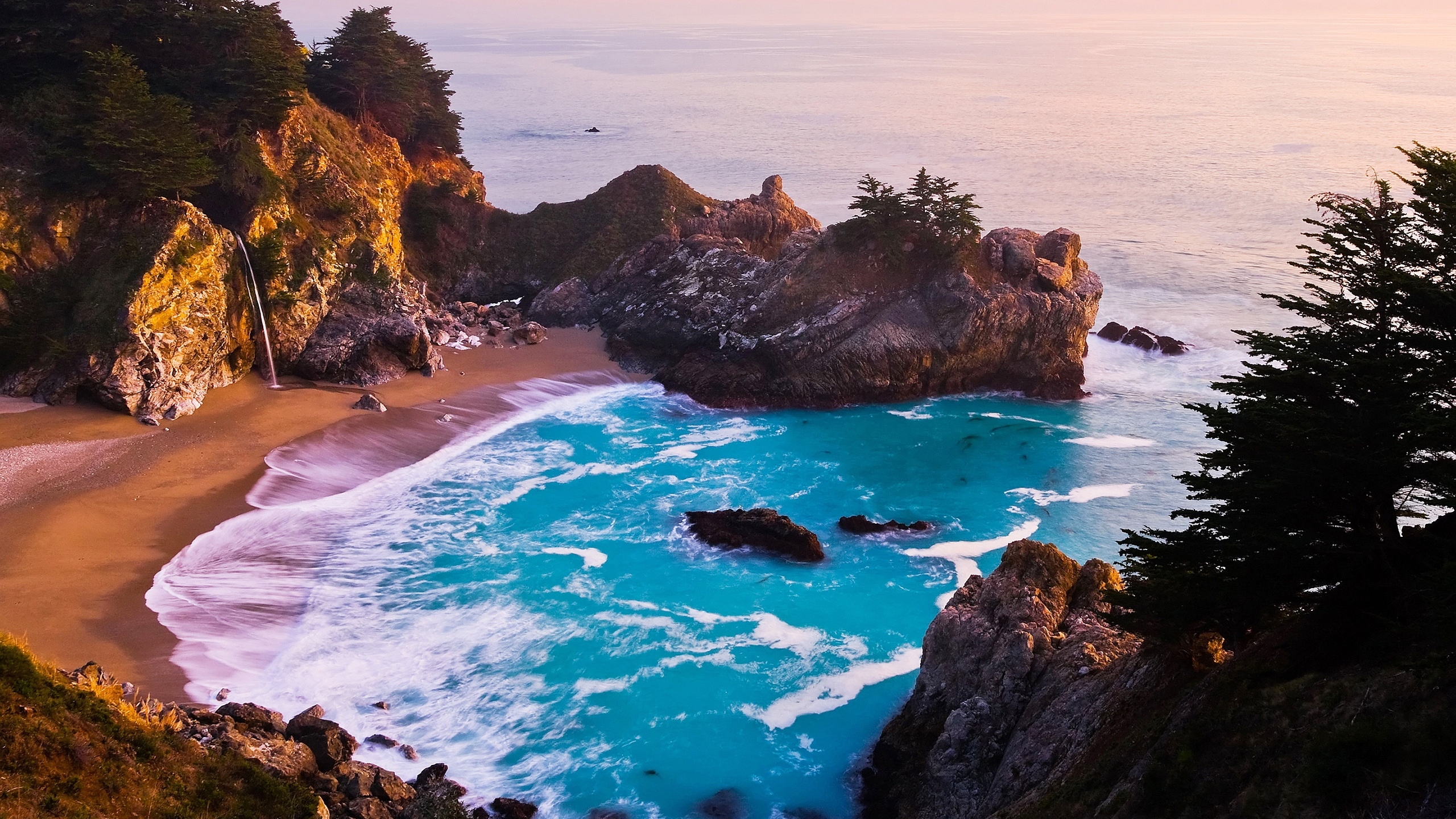 2560x1440 California Beach, Desktop