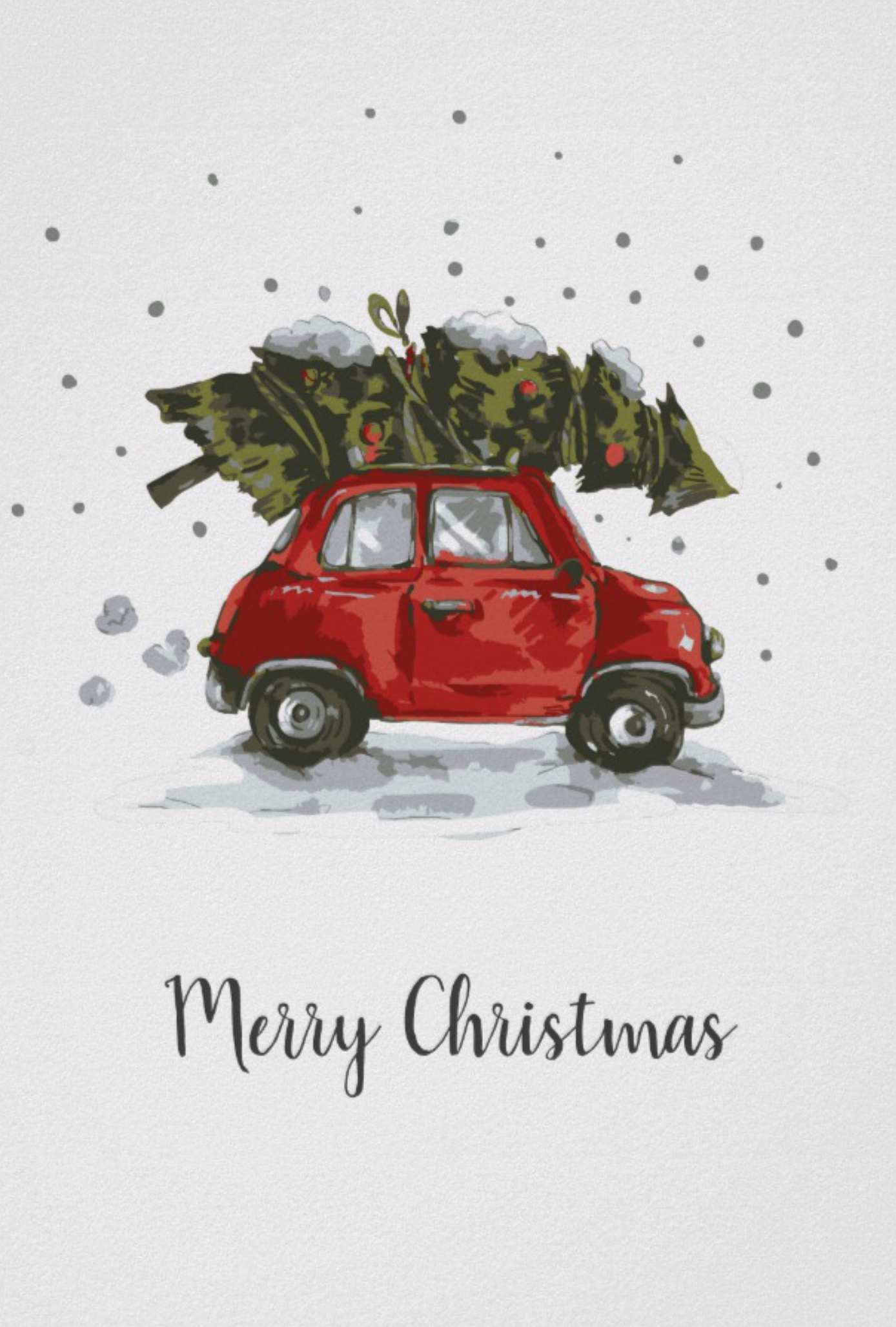 1390x2060 Cute Christmas Wallpaper Car, Phone