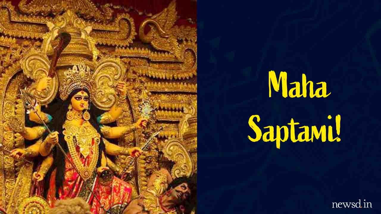 1280x720 Subho Maha Saptami 2019 Image & HD Wallpaper: SMS, WhatsApp messages, Facebook status, greetings to wish your loved ones, Desktop