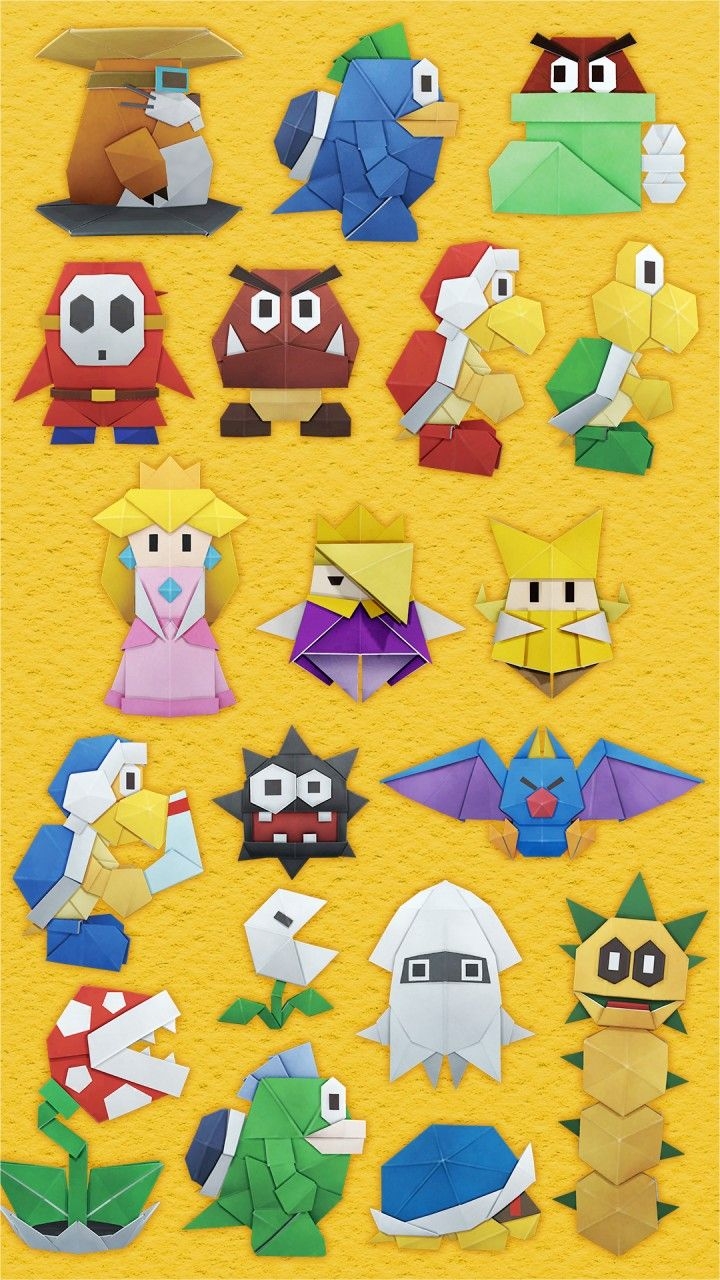 720x1280 Paper Mario: The Origami King new phone wallpaper from Nintendo's LINE!, Phone