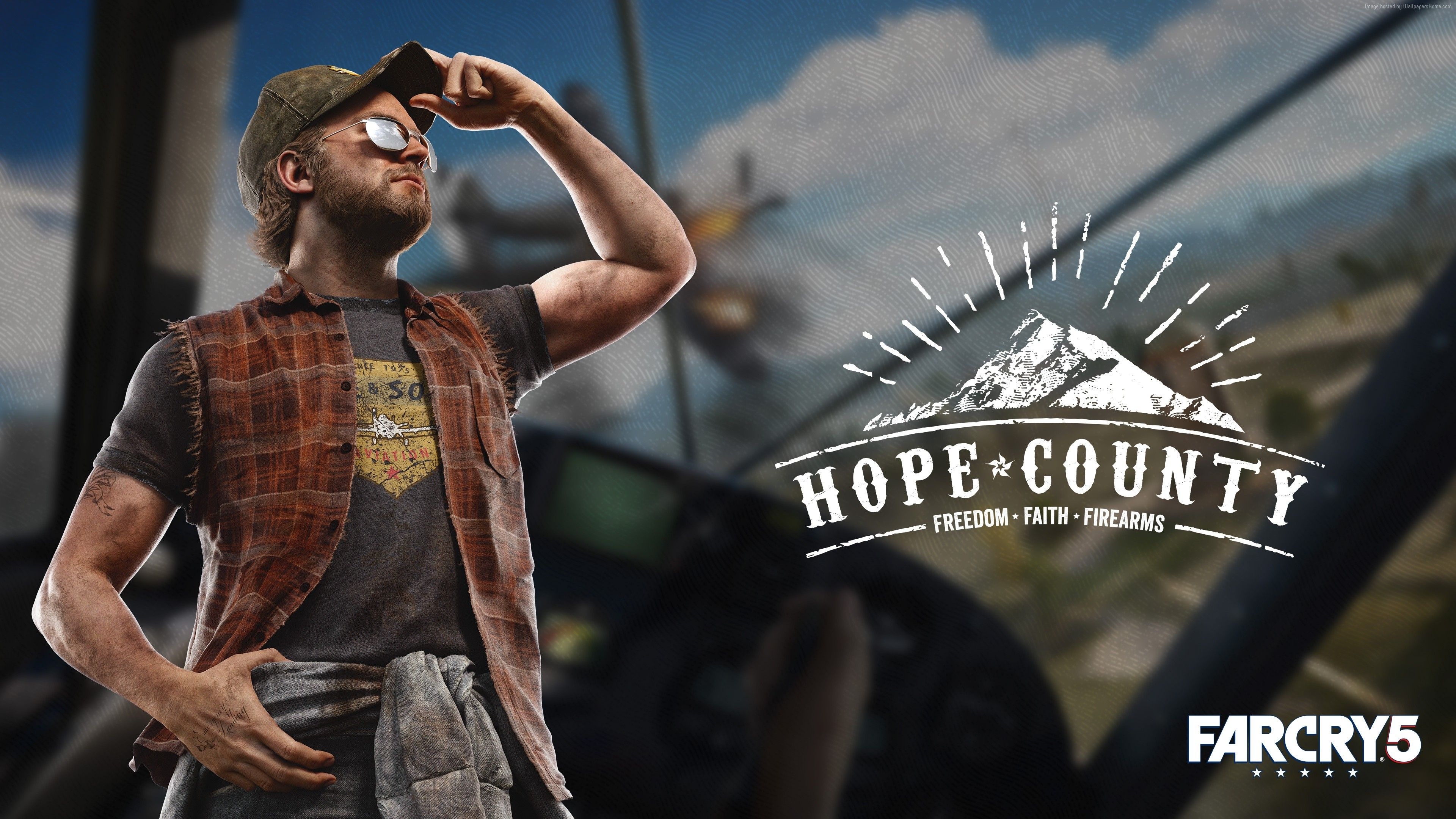 3840x2160 Wallpaper Far Cry Hope County, poster, Think Divine, 4K, Games, Desktop