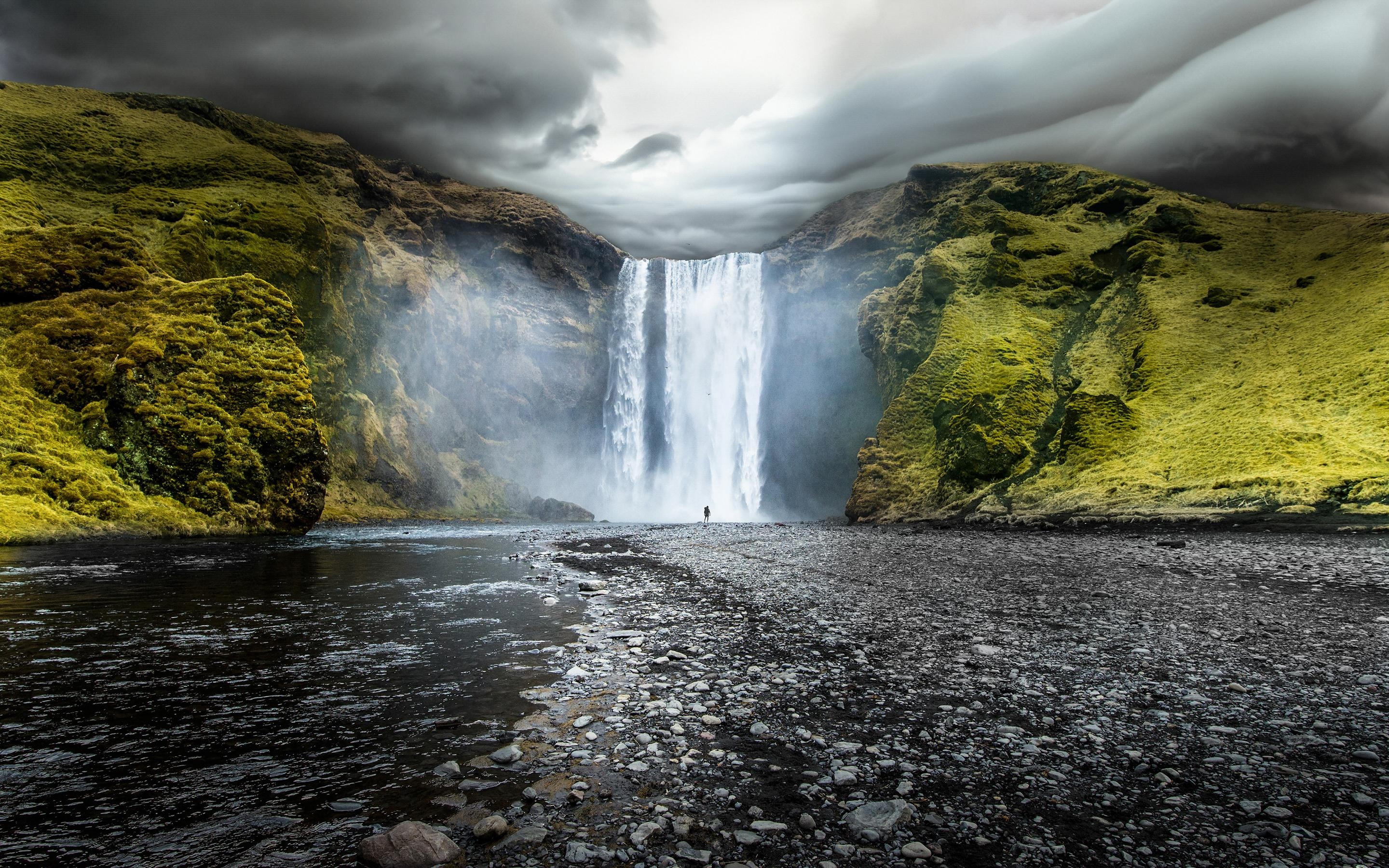 2880x1800 Nature & Landscape Skogafoss Waterfalls Iceland wallpaper Desktop, Desktop