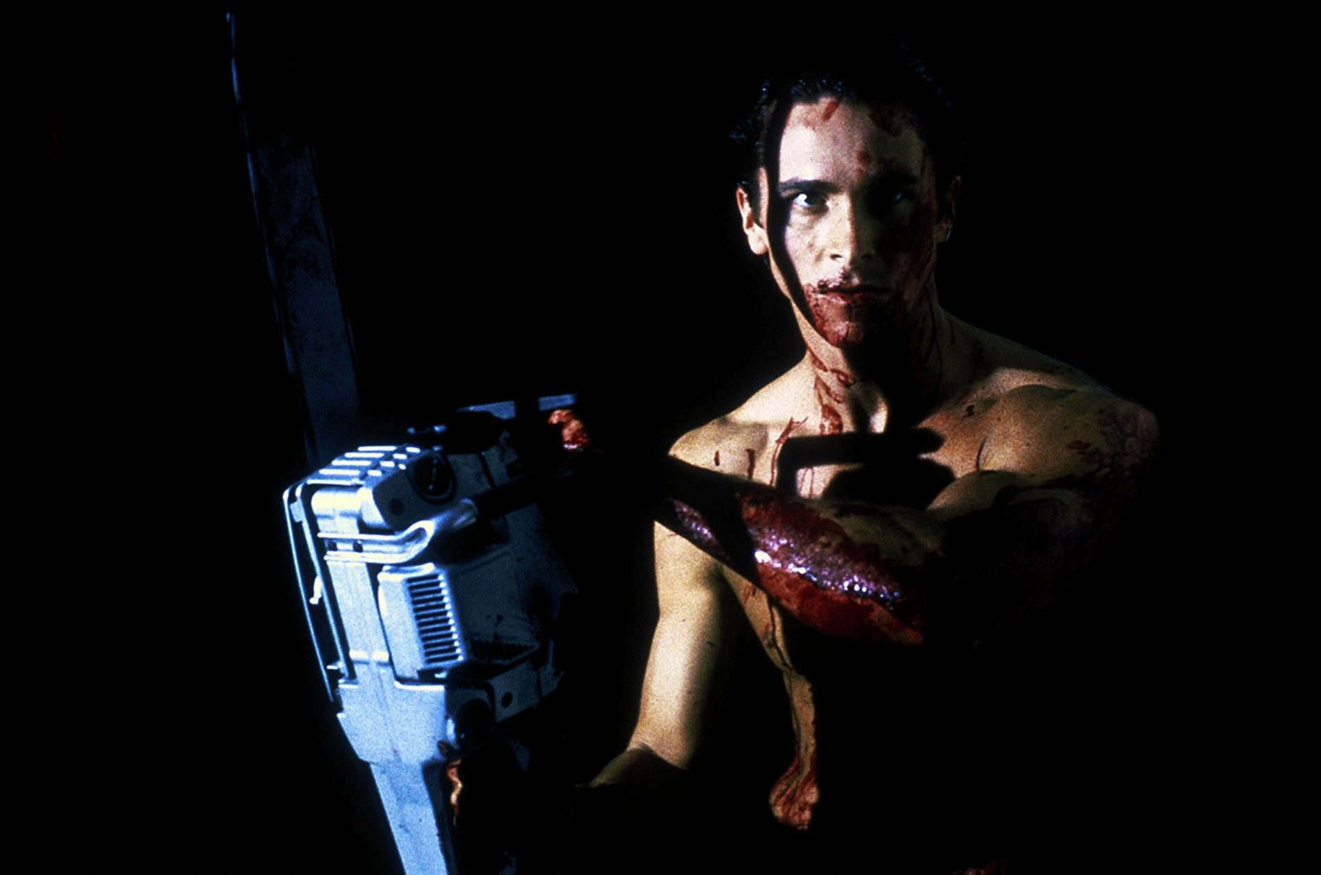 1900x1260 dark blood american psycho chainsaw men christian bale  wallpaper High Quality Wallpaper, High Definition Wallpaper, Desktop