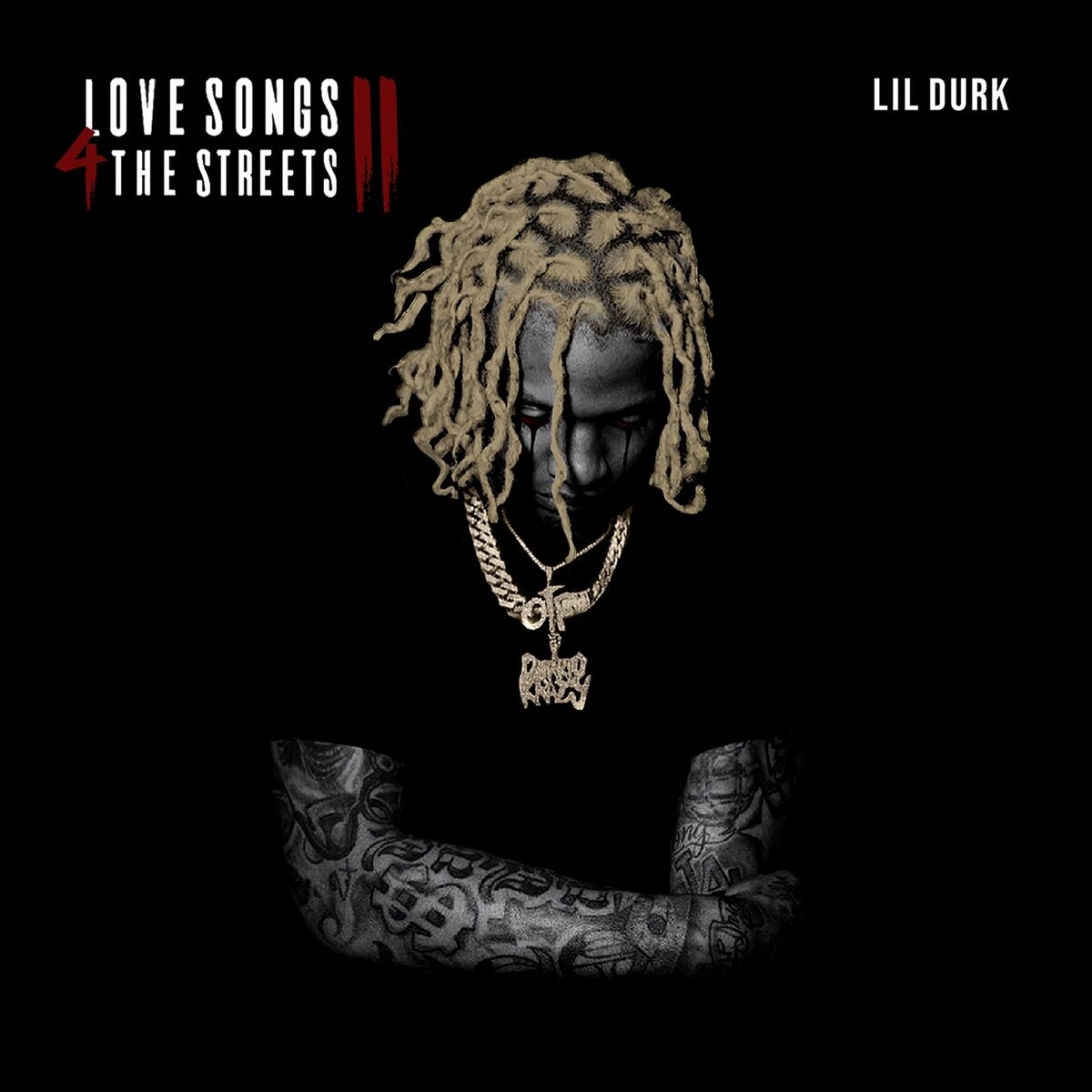 1200x1200 Lil Durk &;Love Songs 4 the Streets 2&; Music Album Poster Art Canvas HD Print, Phone