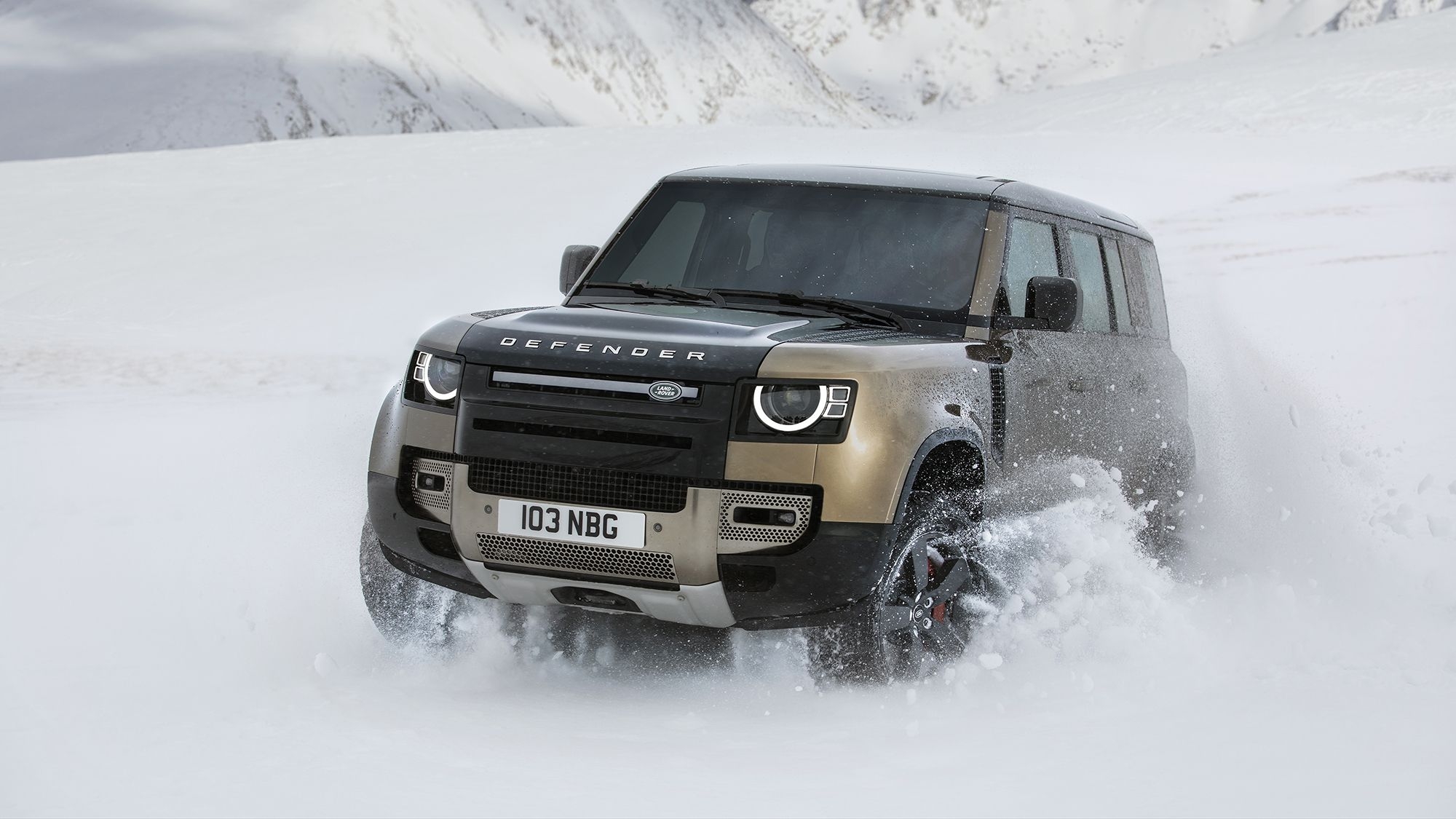 2000x1130 New Land Rover Defender image gallery: official image of the 2020, Desktop