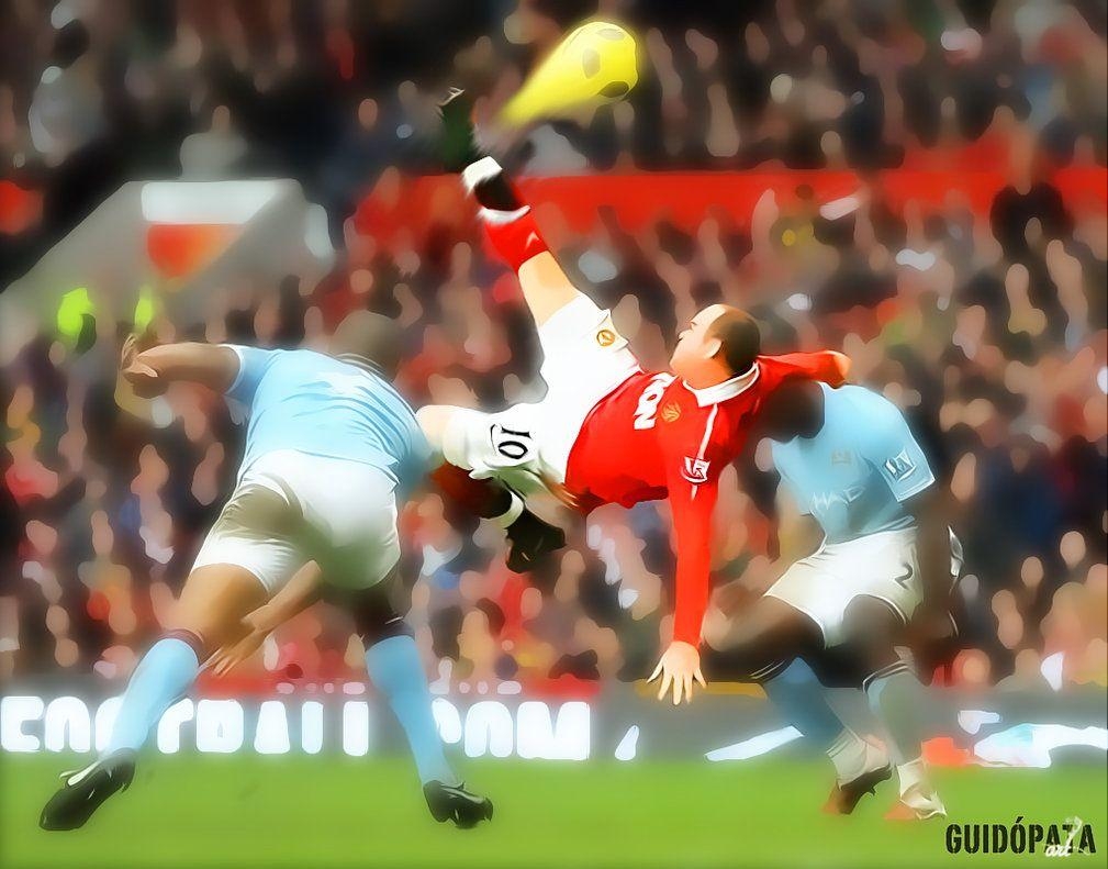 1010x800 Wayne Rooney Bicycle Kick, Desktop