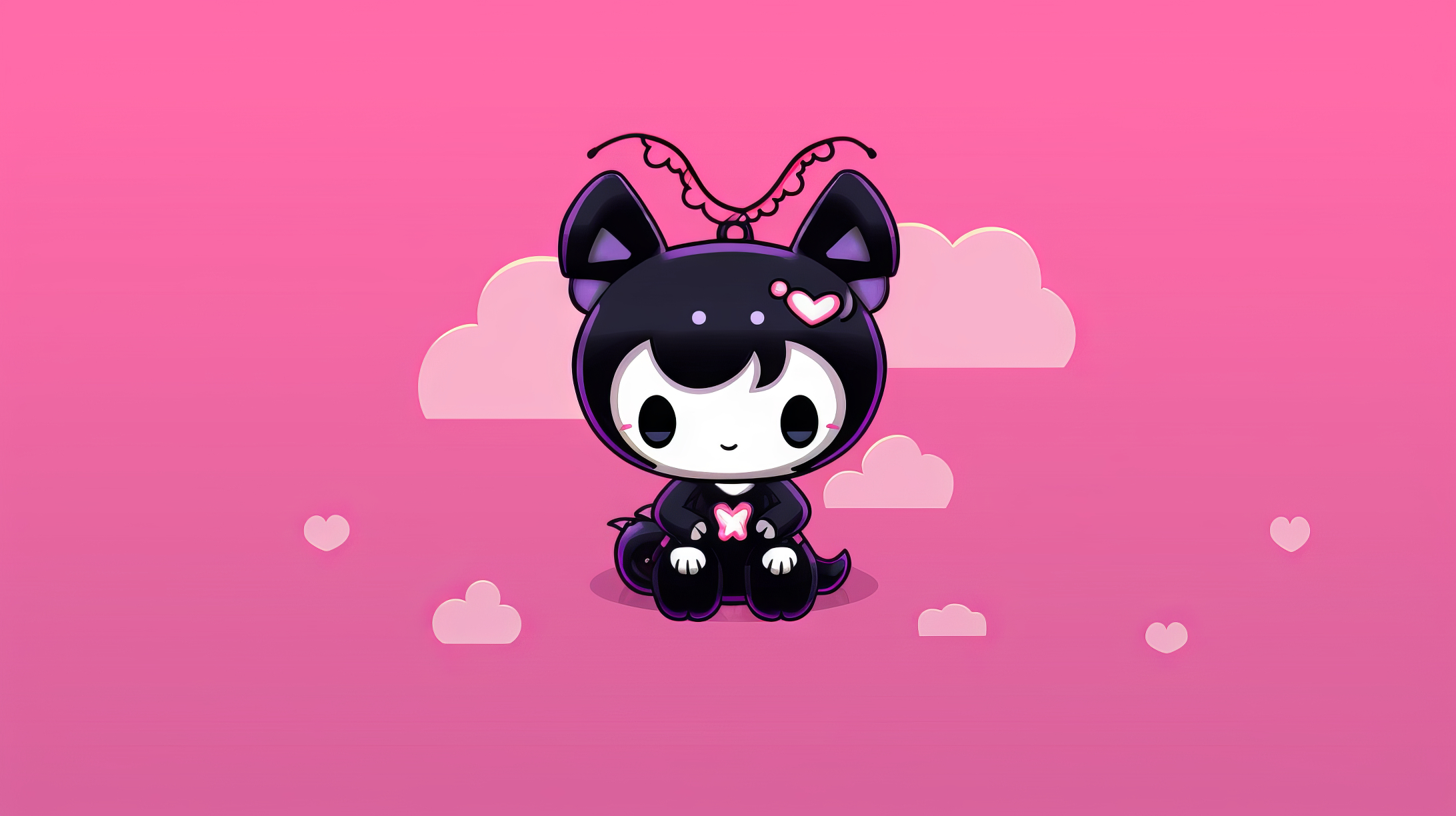 2190x1230 Kuromi Wallpaper HD Onegai My Melody Desktop Background, Desktop