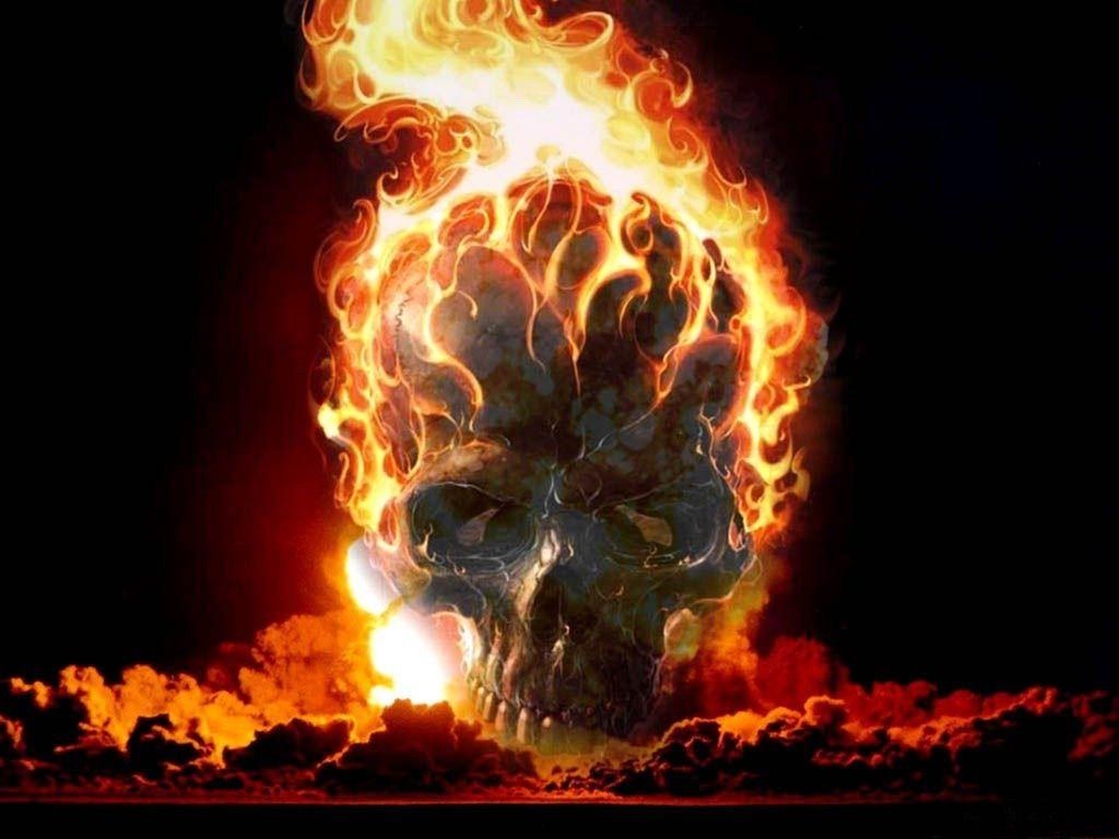 1030x770 Download the Flaming Skull Wallpaper, Flaming Skull iPhone Wallpaper, Desktop