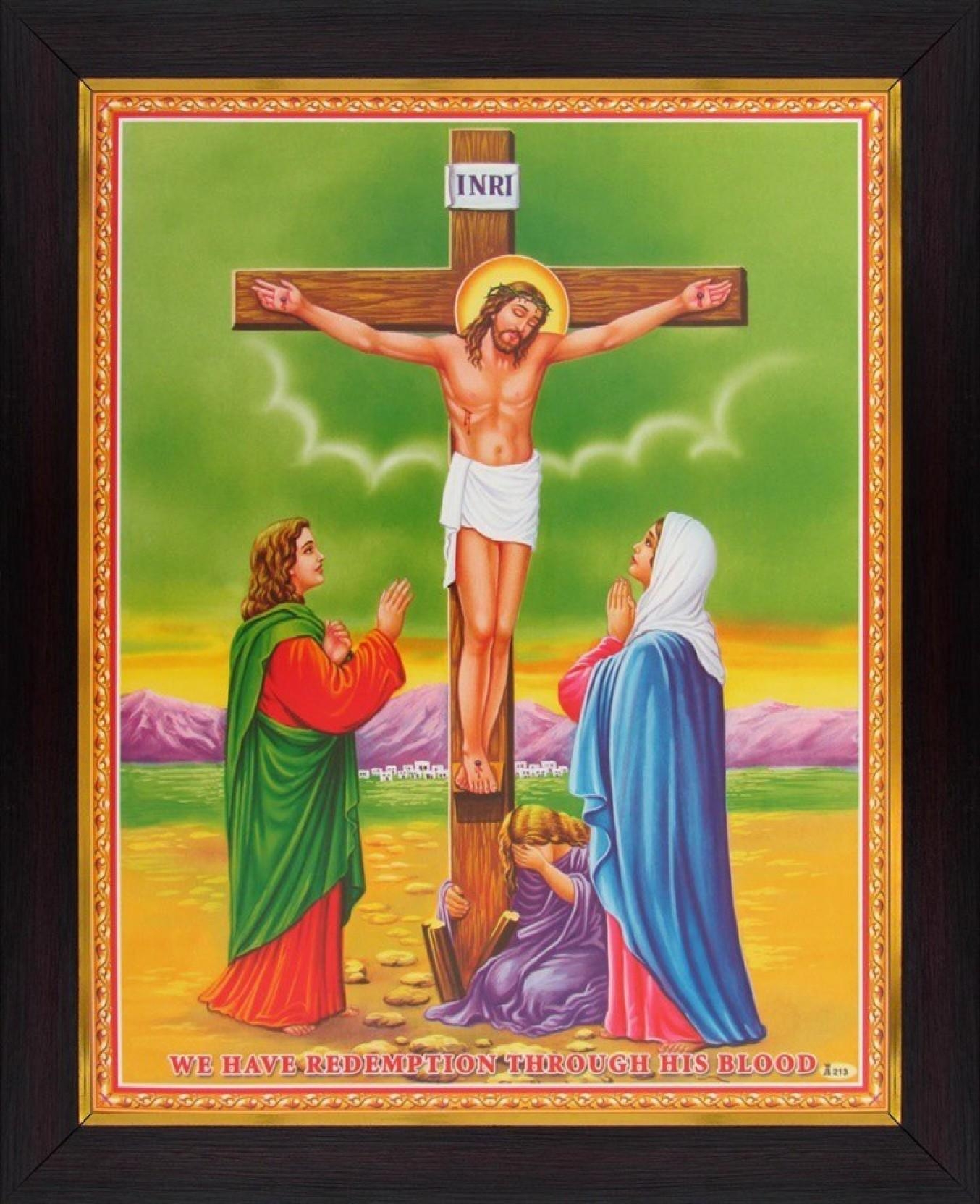 1360x1670 Jesus Christ on Cross Poster Paper Print & Paintings, Phone