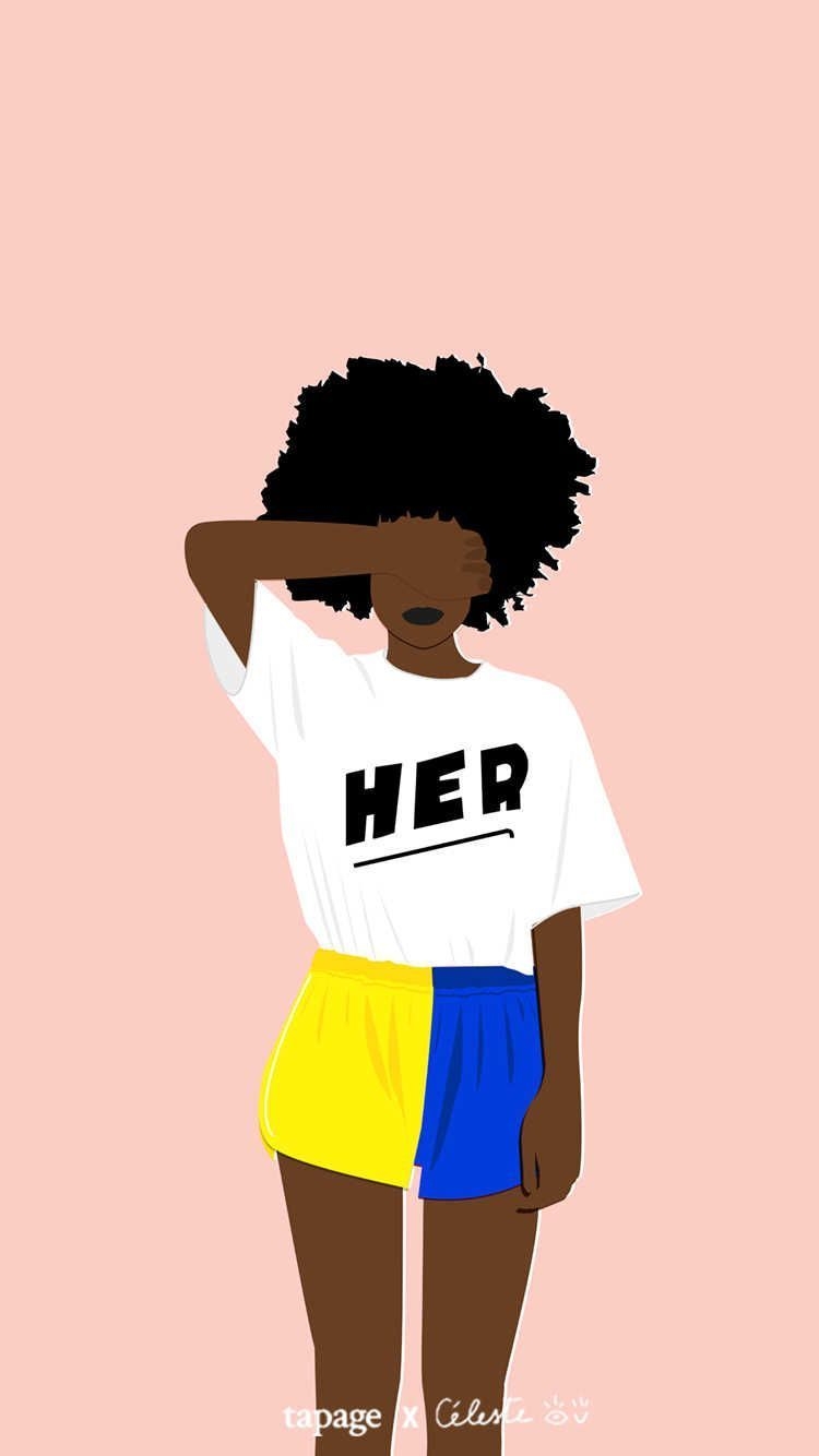 750x1340 Black Women Wallpaper, Phone