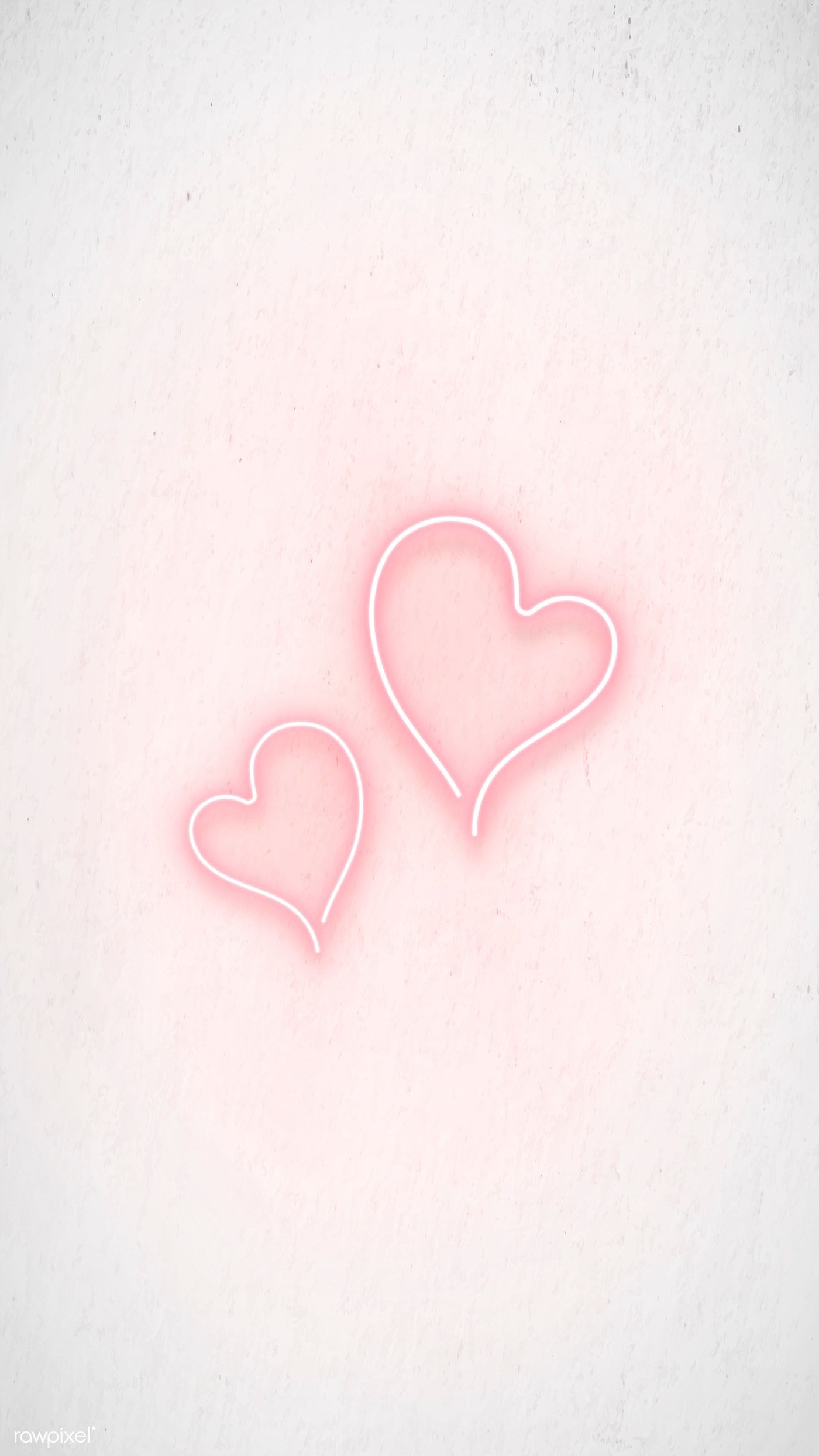 1400x2490 Pink Aesthetic Hearts Wallpaper, Phone