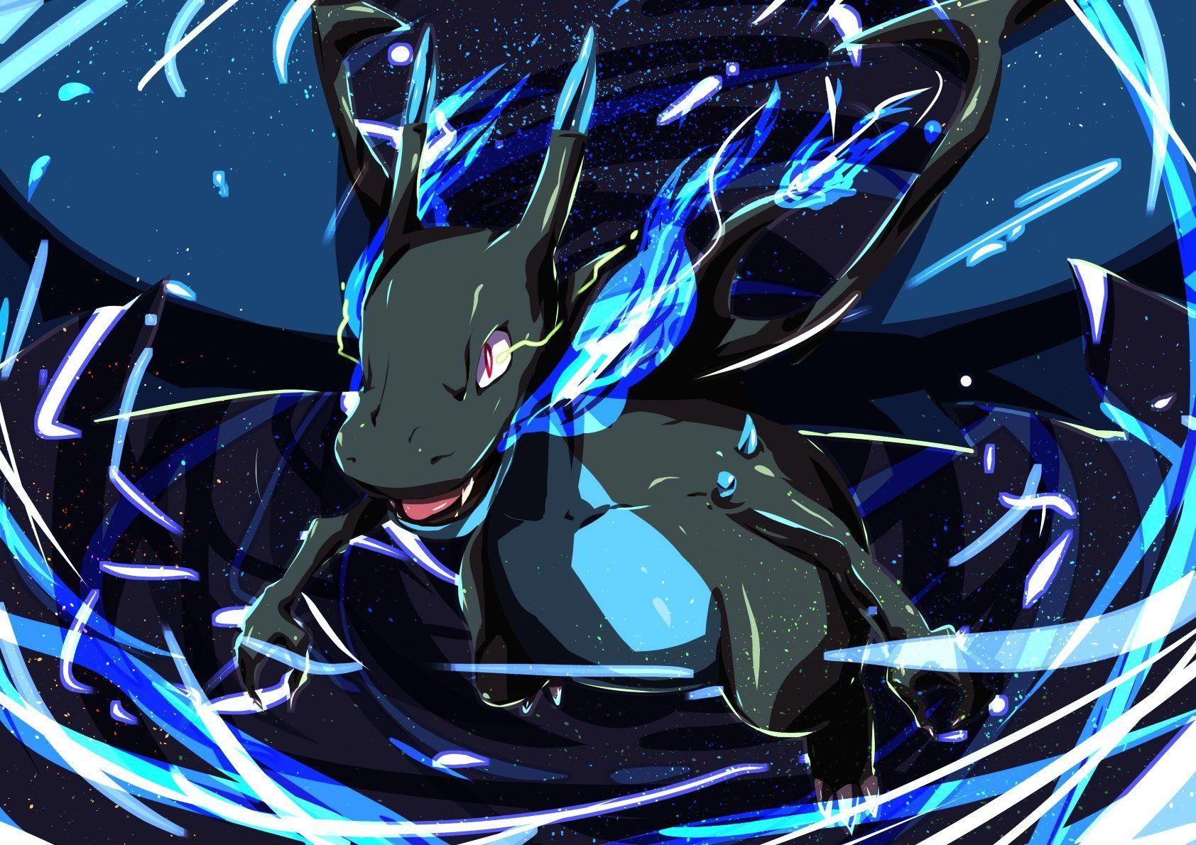 1690x1190 Anime Pokemon Charizard (Pokémon) Pokémon Mega Charizard X (Pokémon) Mega Evolution (Pokémon) Wallpaper. Pokemon, Charizard, Cool pokemon wallpaper, Desktop