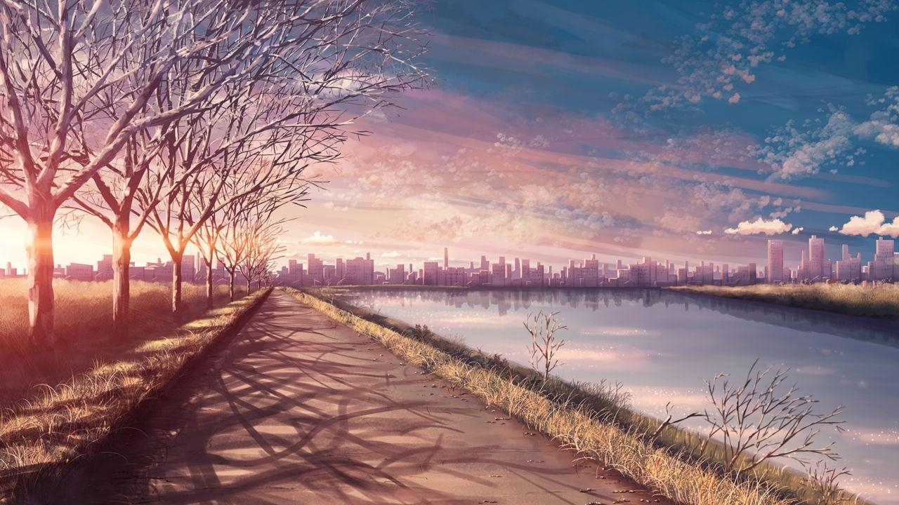 1280x720 Anime Scenery <3. Digital Art. Scenery wallpaper, Desktop