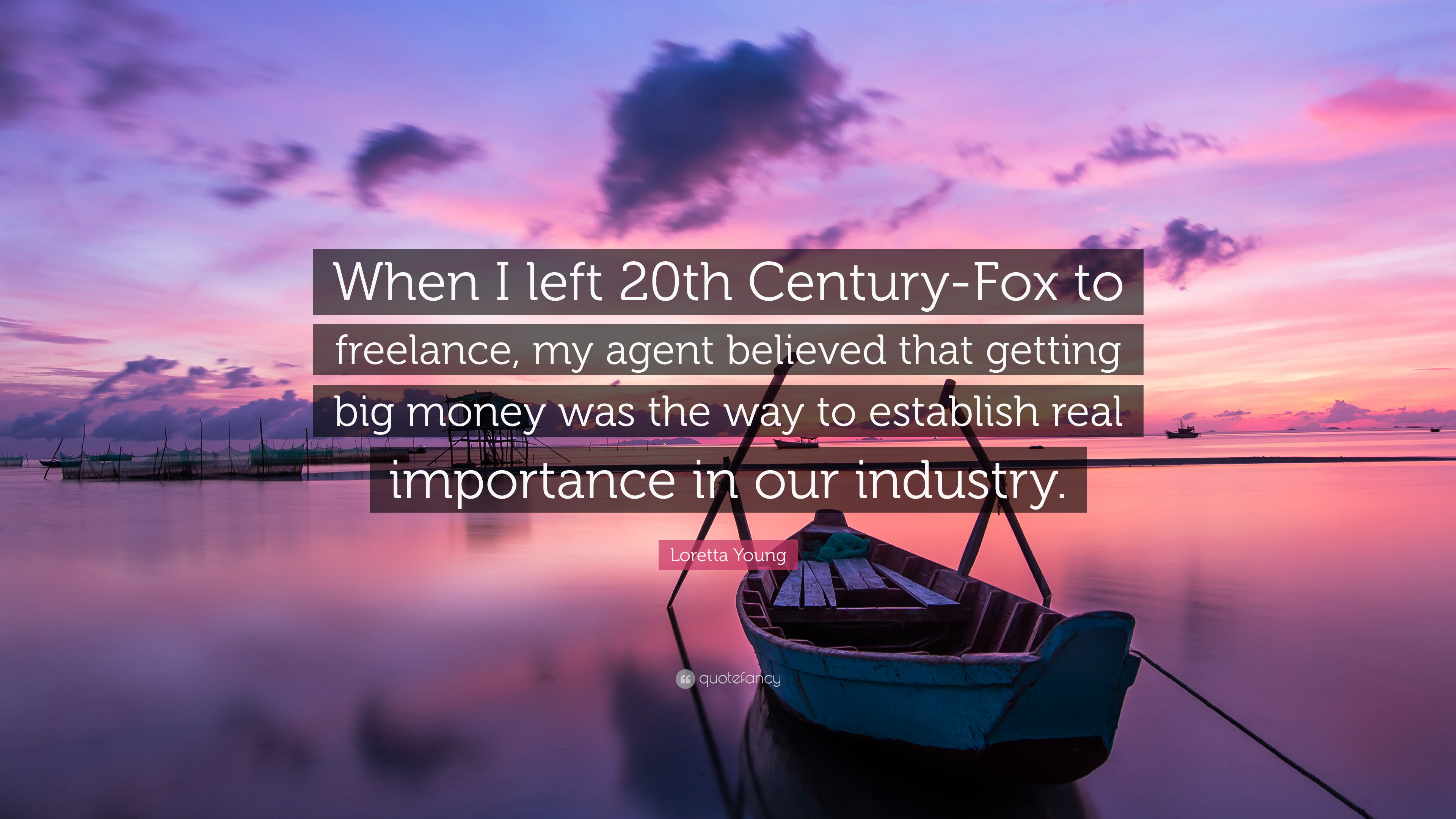 3840x2160 Loretta Young Quote: “When I Left 20th Century Fox To Freelance, My, Desktop