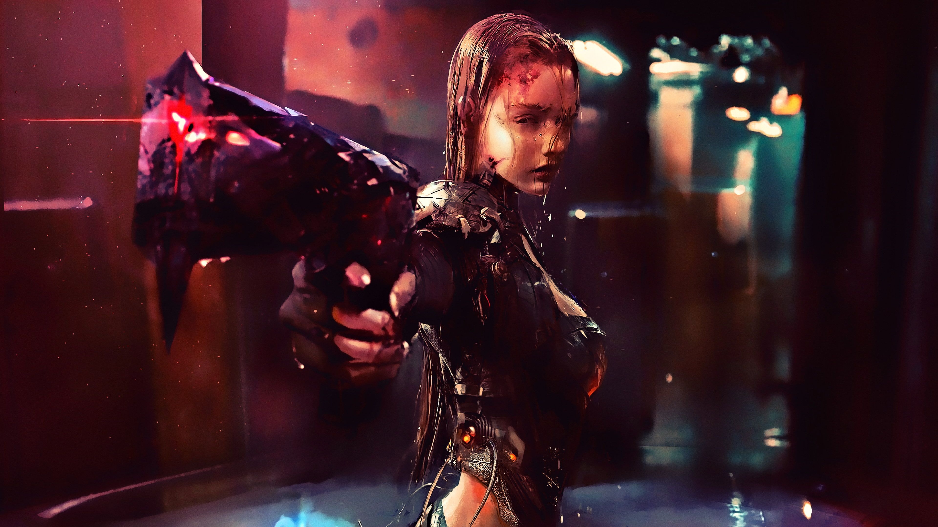 3840x2160 Cyberpunk Girl Wallpaper 4k Wallpaper & Background Download, Desktop