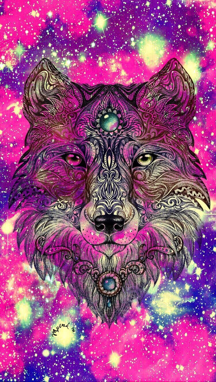 750x1330 Tribal Wolf Galaxy Wallpaper #iPhone #android #phonewallpaper #wallpaper # wolf. Galaxy wallpaper, Tribal wolf, Wolf wallpaper, Phone