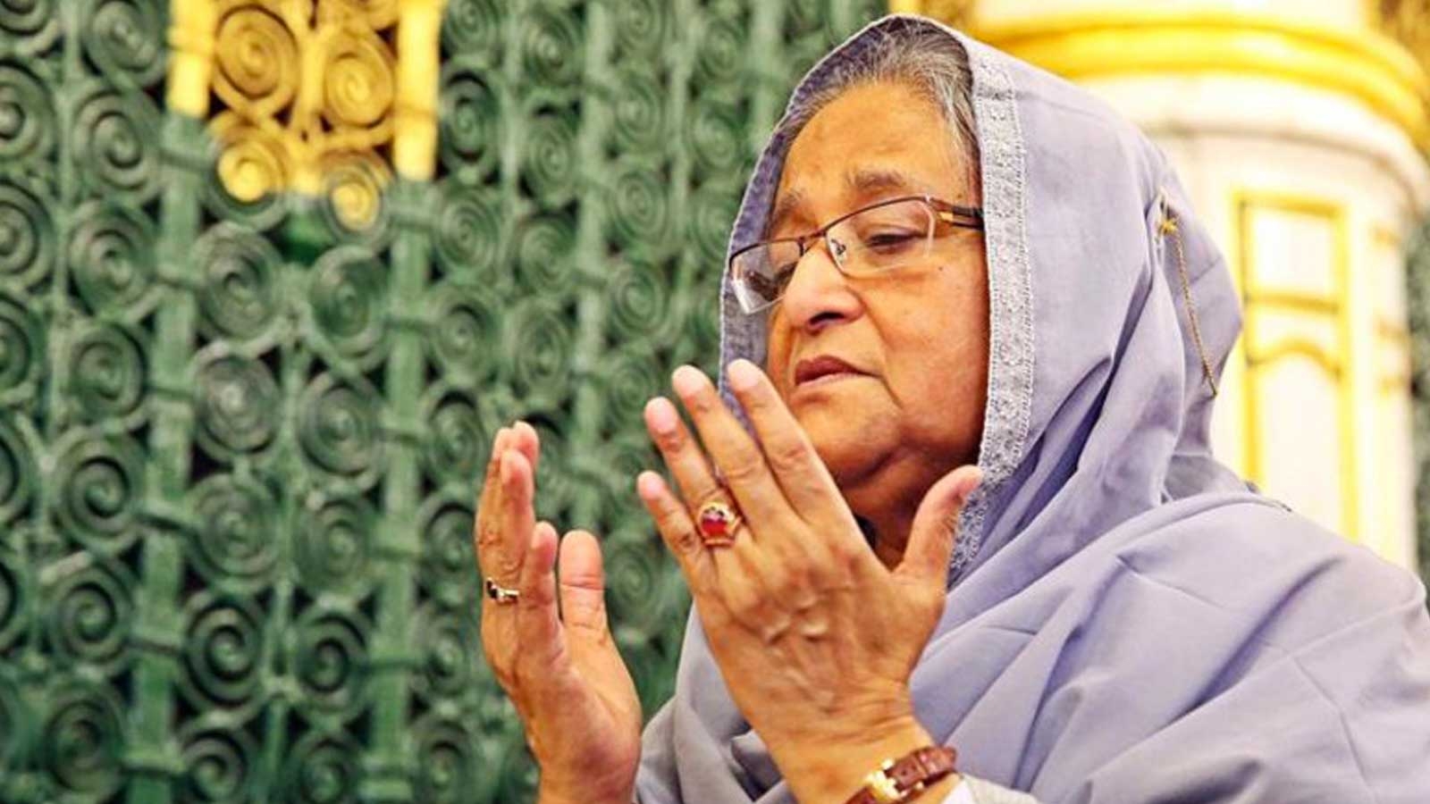 1600x900 Sheikh Hasina visits Prophet's Mosque, Desktop