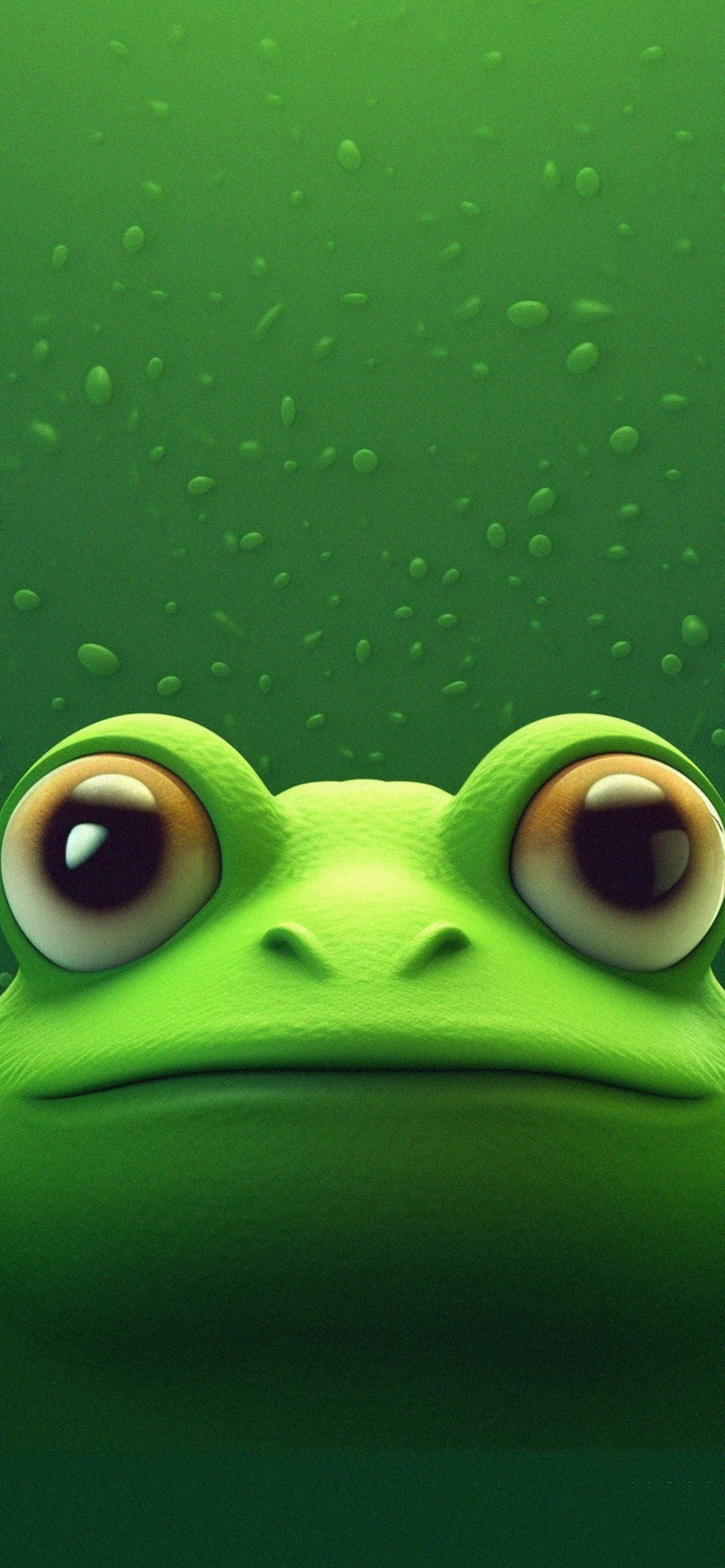 1190x2560 3D Frog Green Wallpaper Frog Wallpaper for iPhone, Phone