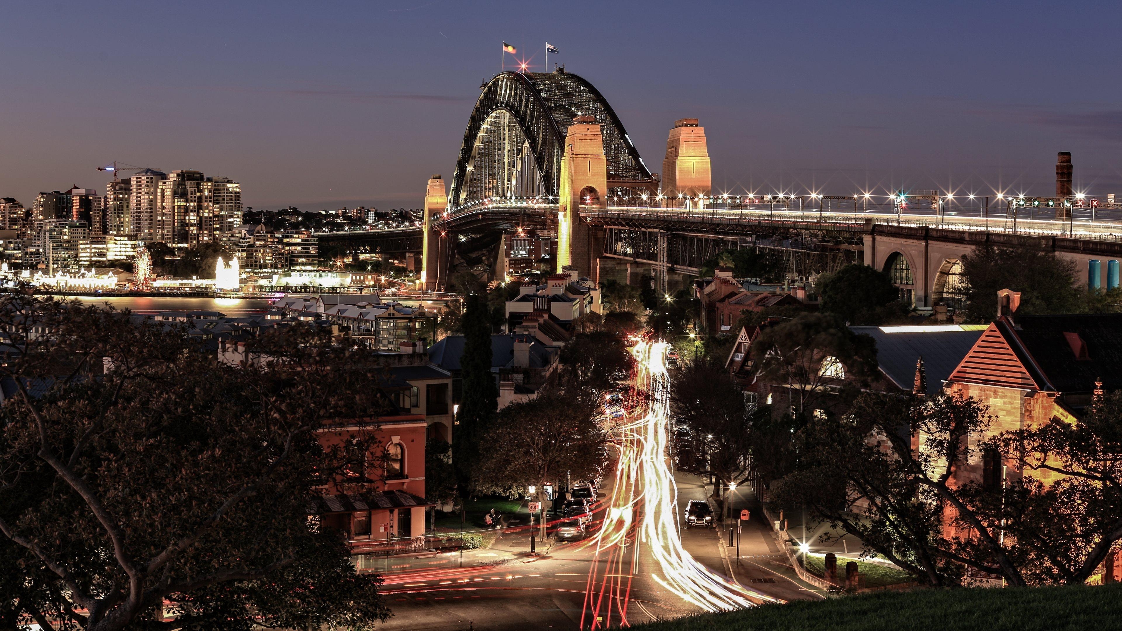 3840x2160 Bridge in Sydney HD desktop wallpaper, Widescreen, High Definition, Desktop