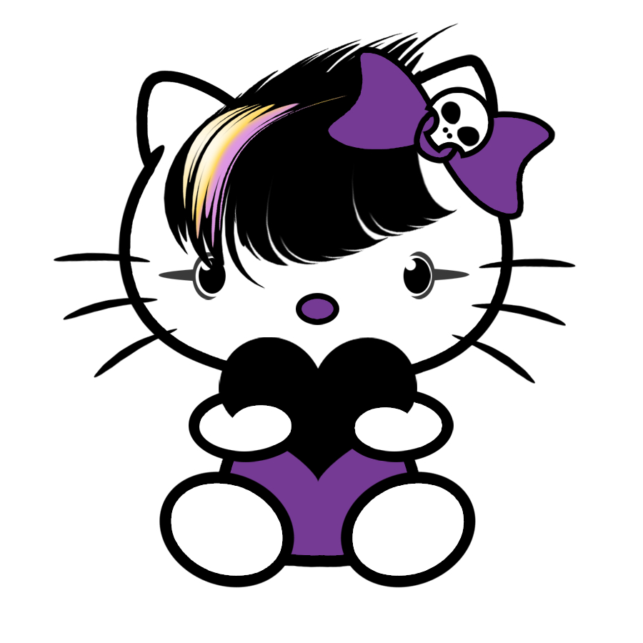 900x900 Emo Hello Kitty Wallpaper Free Emo Hello Kitty Background, Phone