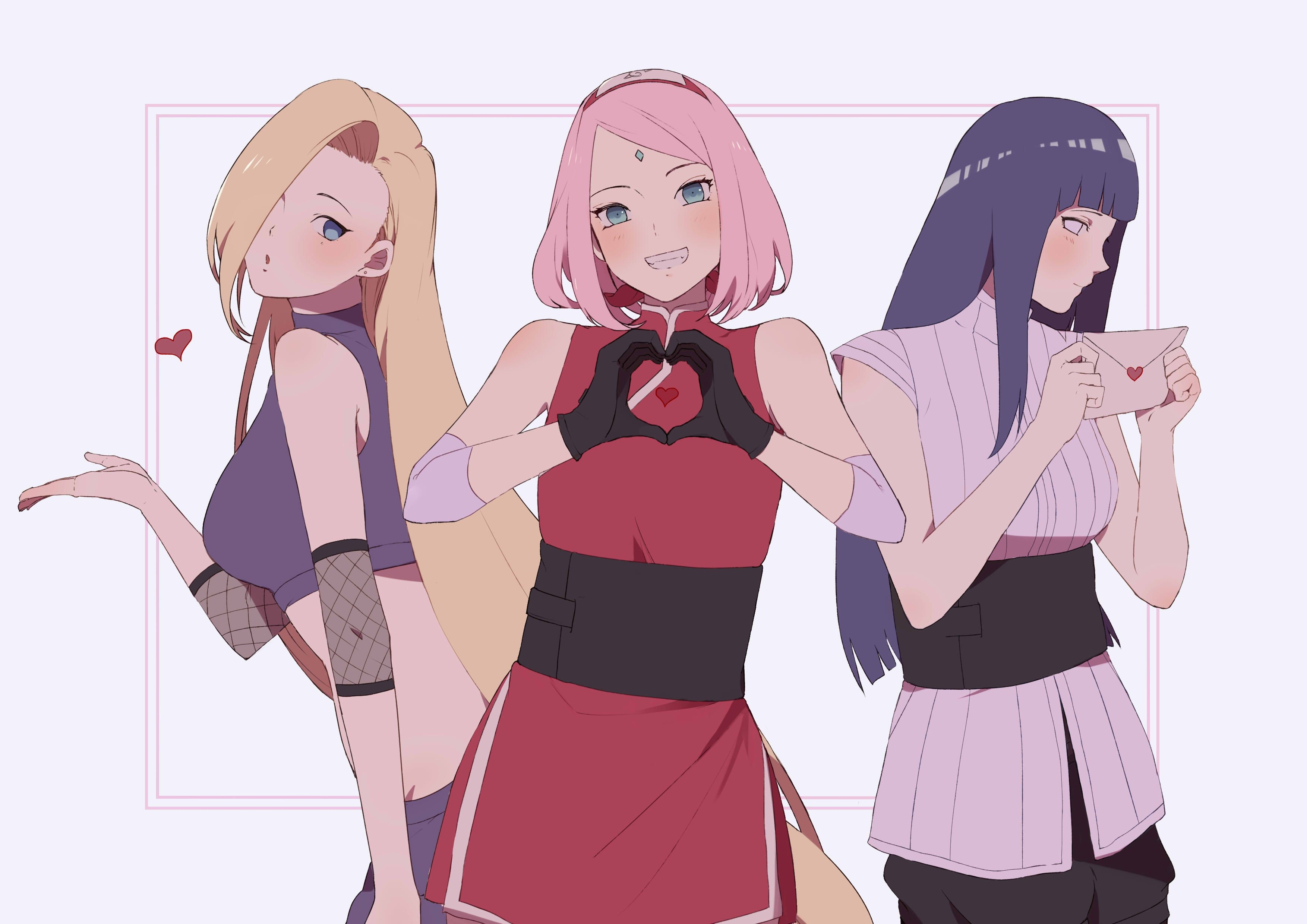 3510x2480 Hinata Hy Ga Ino Yamanaka Sakura Haruno Wallpaper:, Desktop