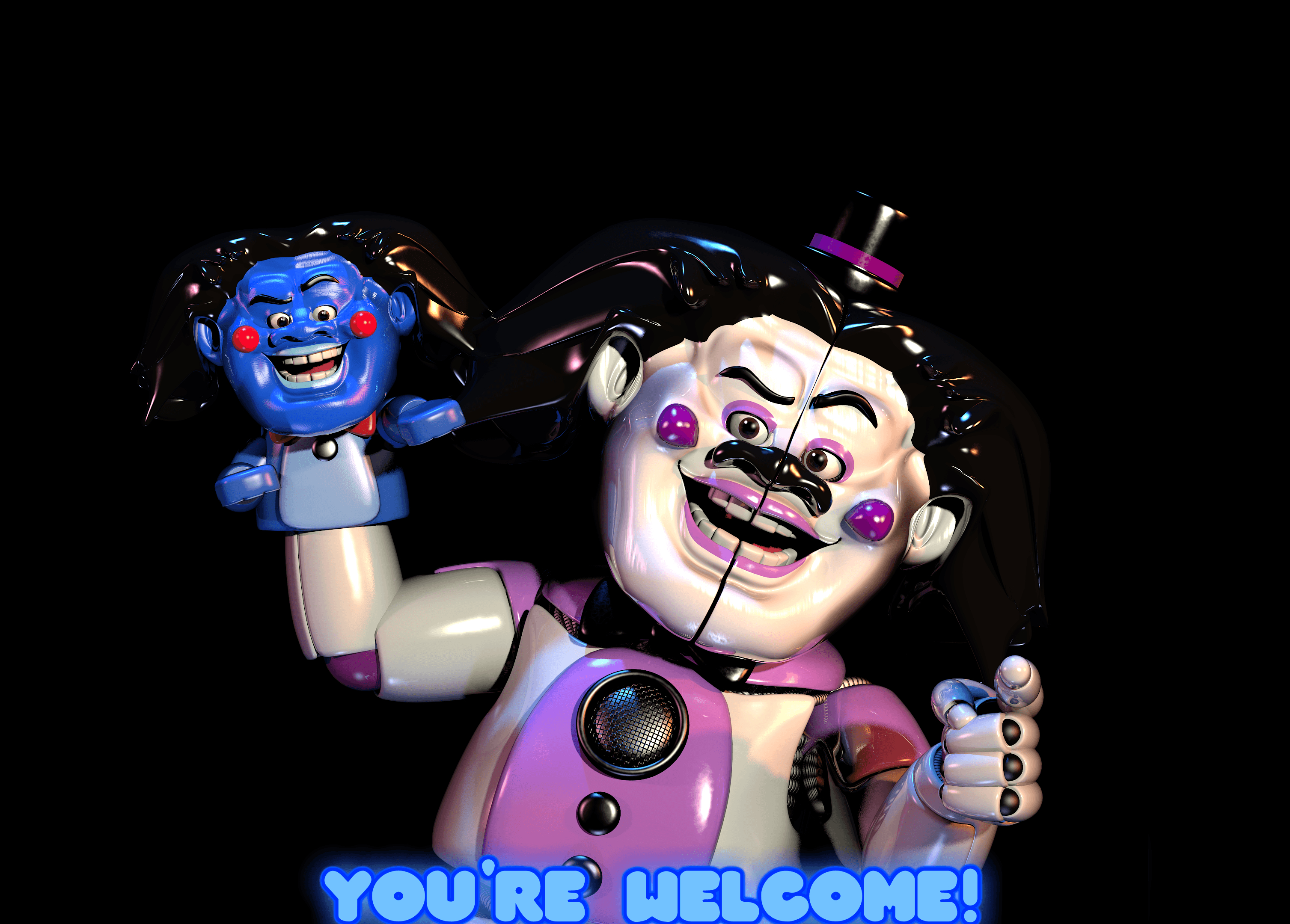 3020x2160 Funtime Freddy y Bonnie HD Wallpaper. Background Imagex2160, Desktop