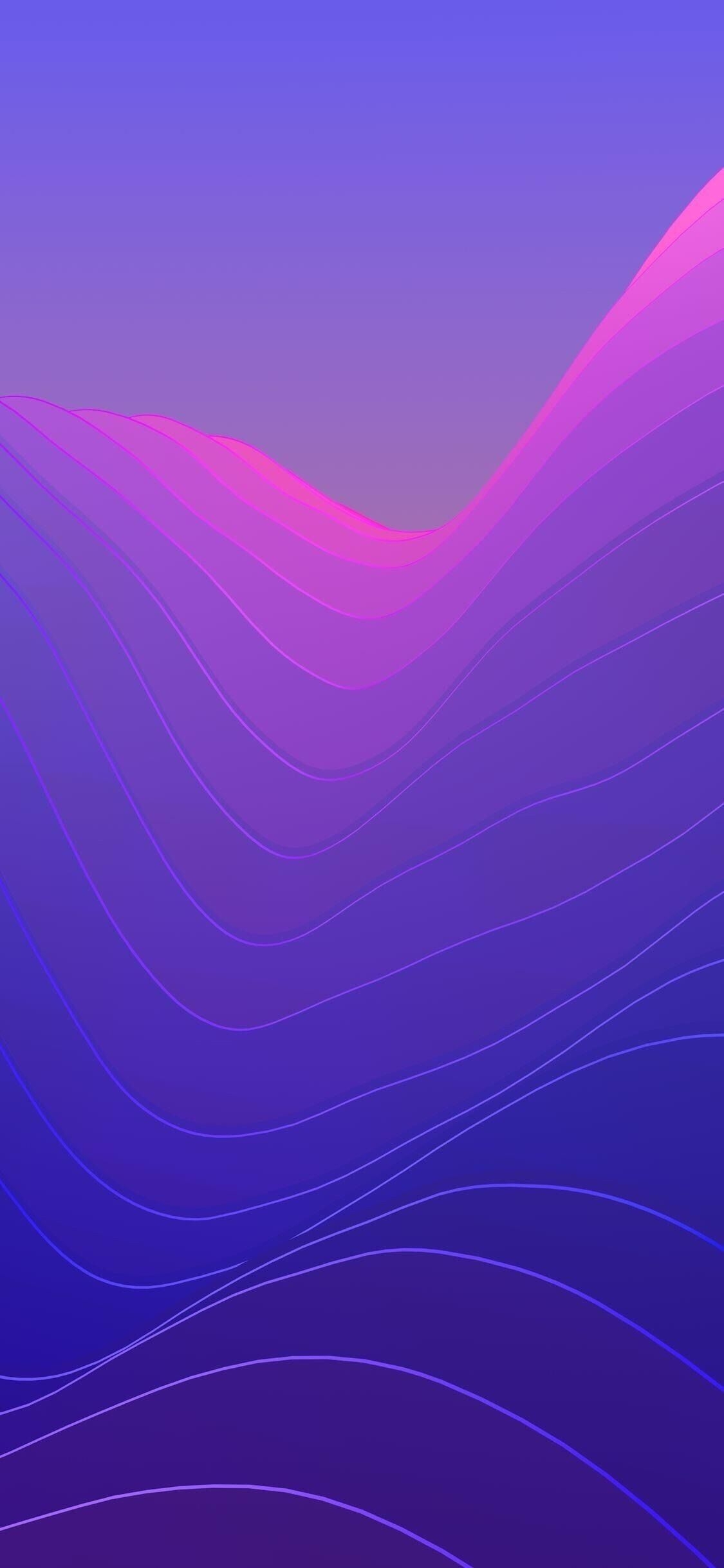 1130x2440 Simple Purple Wallpaper, Phone