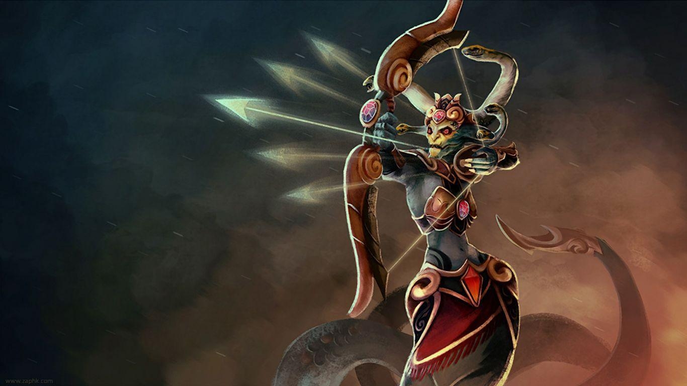 1370x770 Dota2, Medusa HD Desktop Wallpaper, Desktop