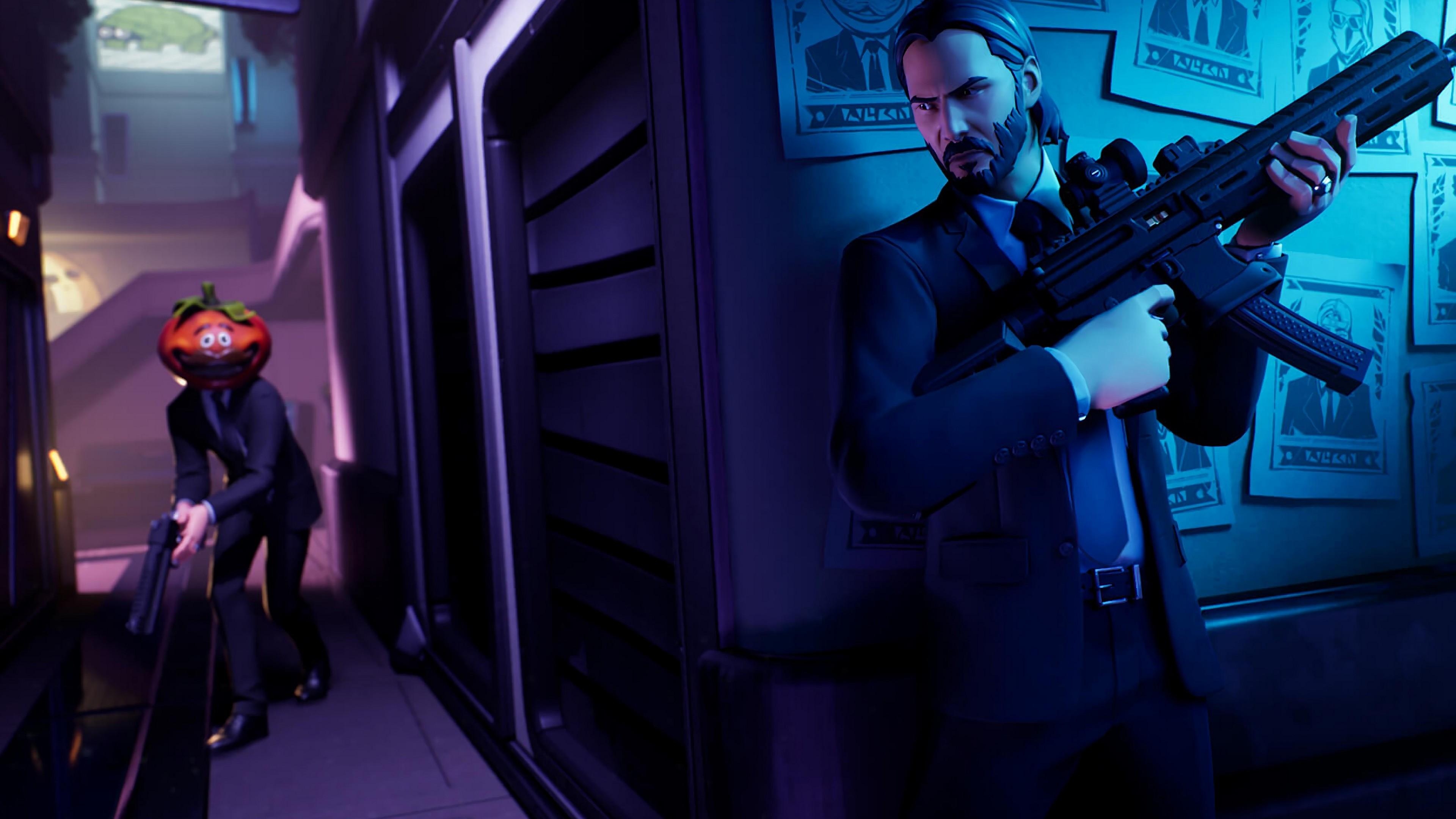 3840x2160 Wallpaper 4k John Wick In Fortnite 4k Wallpaper, Fortnite, Desktop