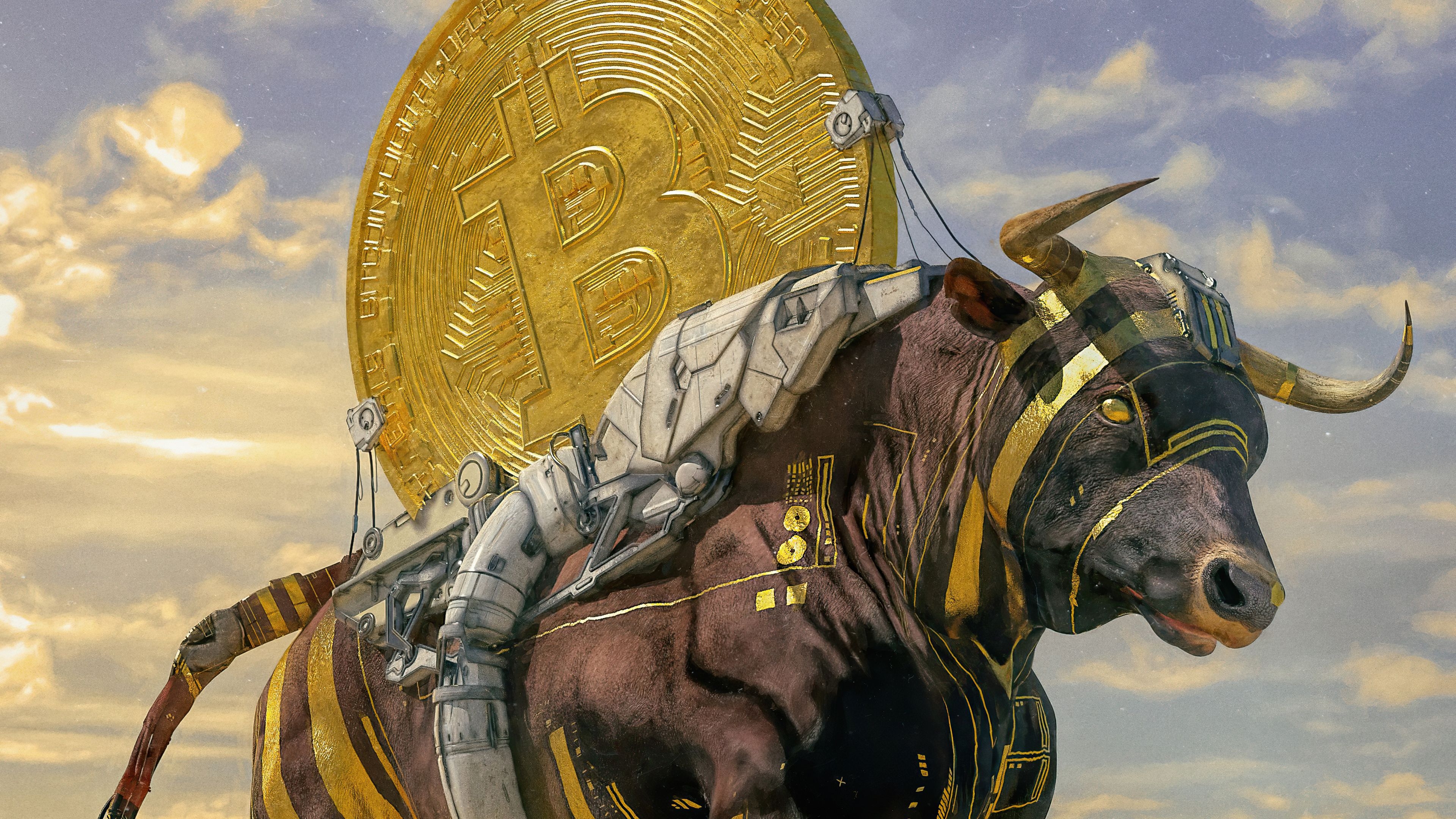 3840x2160 Bitcoin Bull 4k, HD Others, 4k Wallpaper, Image, Background, Photo and Picture, Desktop