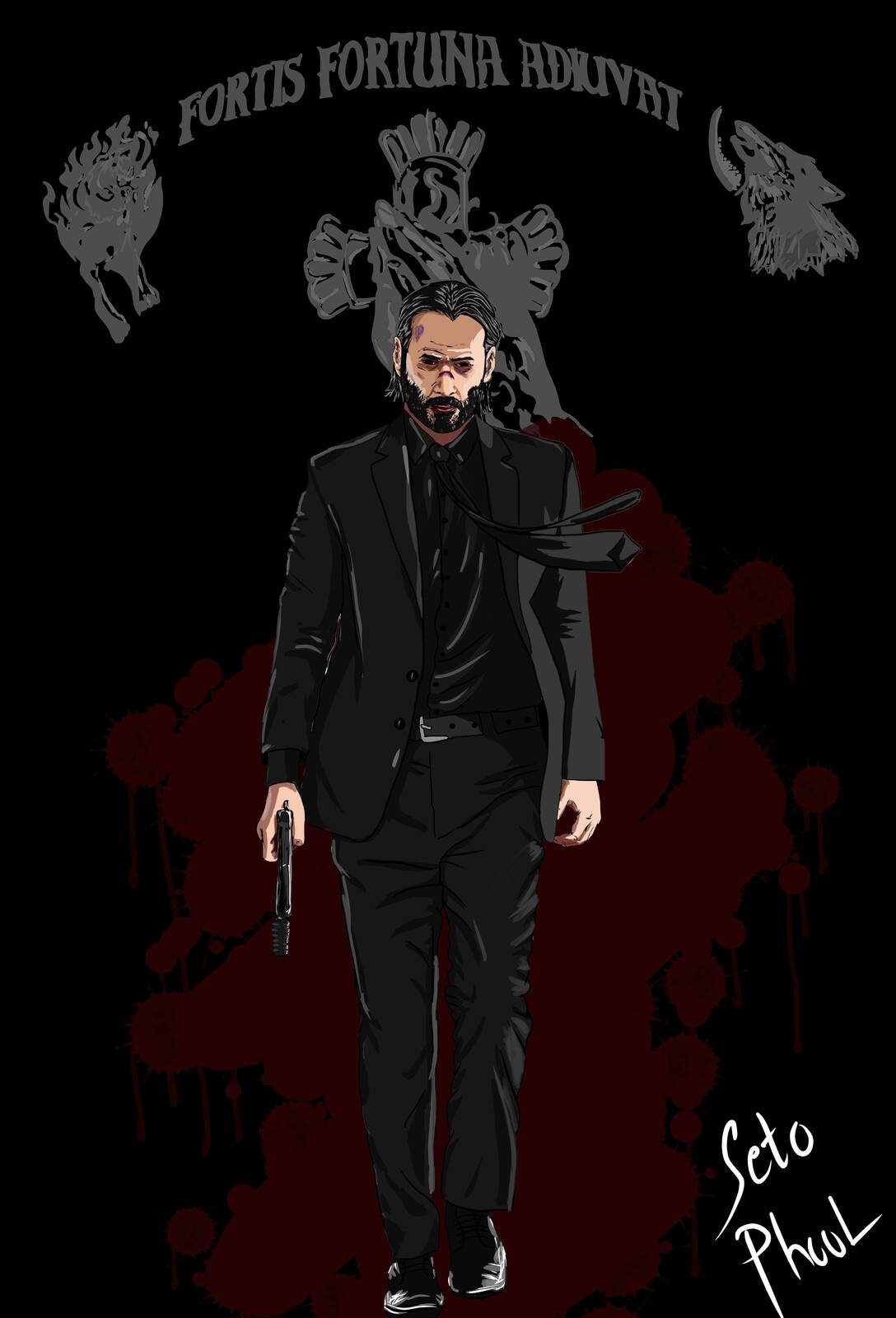 1090x1600 John wick, Seto Phool, Phone