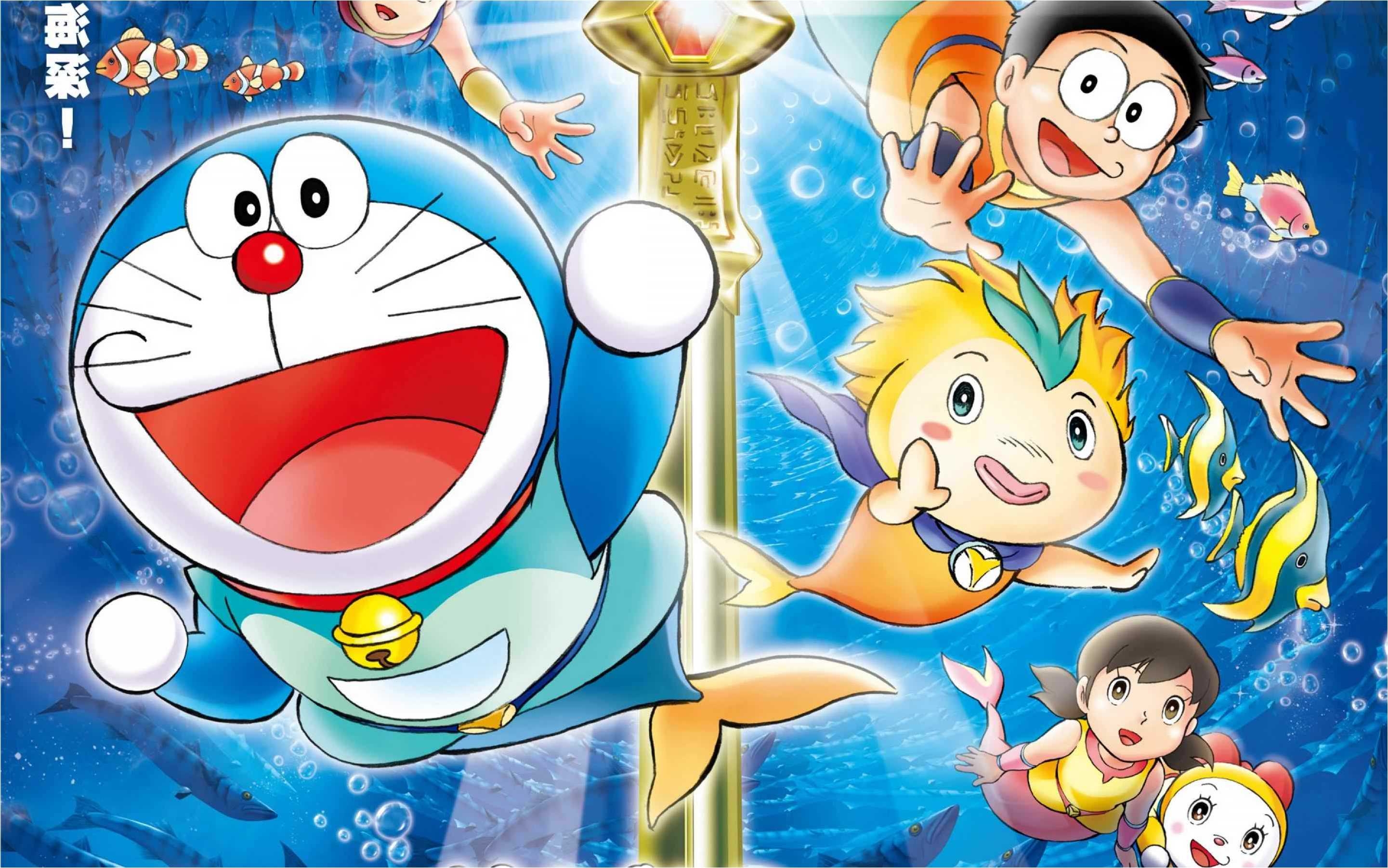 2890x1810 Doraemon And Dorami And Nobita, Download Wallpaper, Desktop