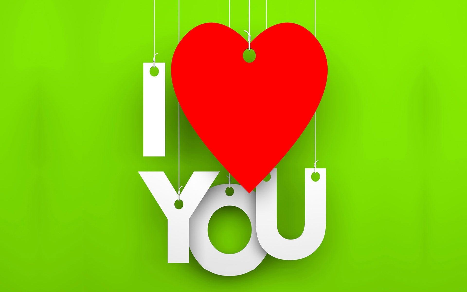 1920x1200 Free HD I Love You Wallpaper. Cute I Love You Image, Desktop