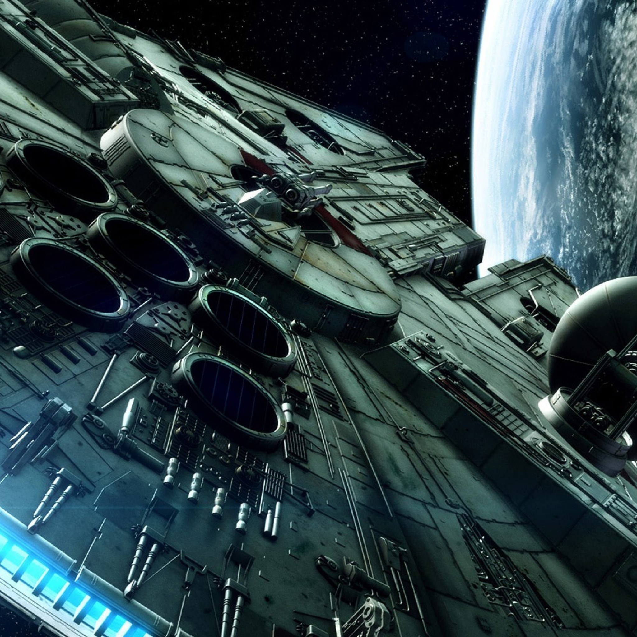 2050x2050 Millenium Falcon Star Wars Wars iPad Background HD Wallpaper, Phone