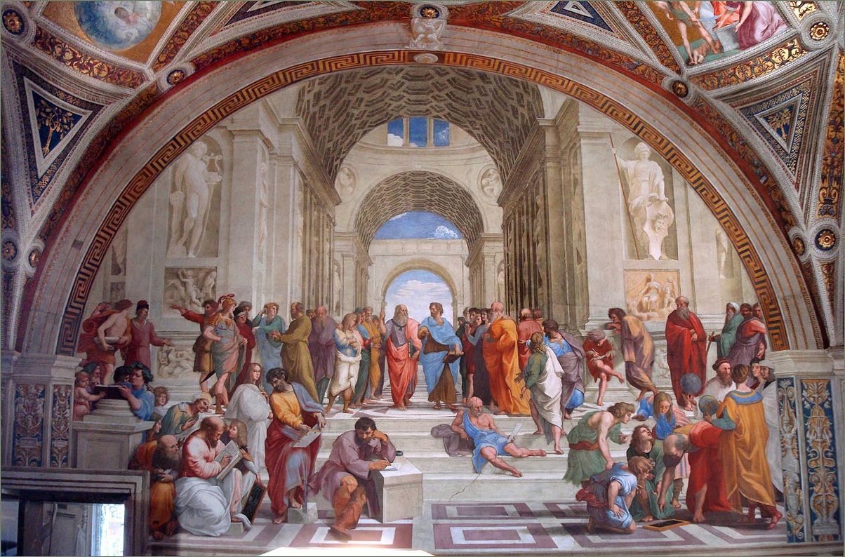 1210x800 School of Athens Painting, Desktop