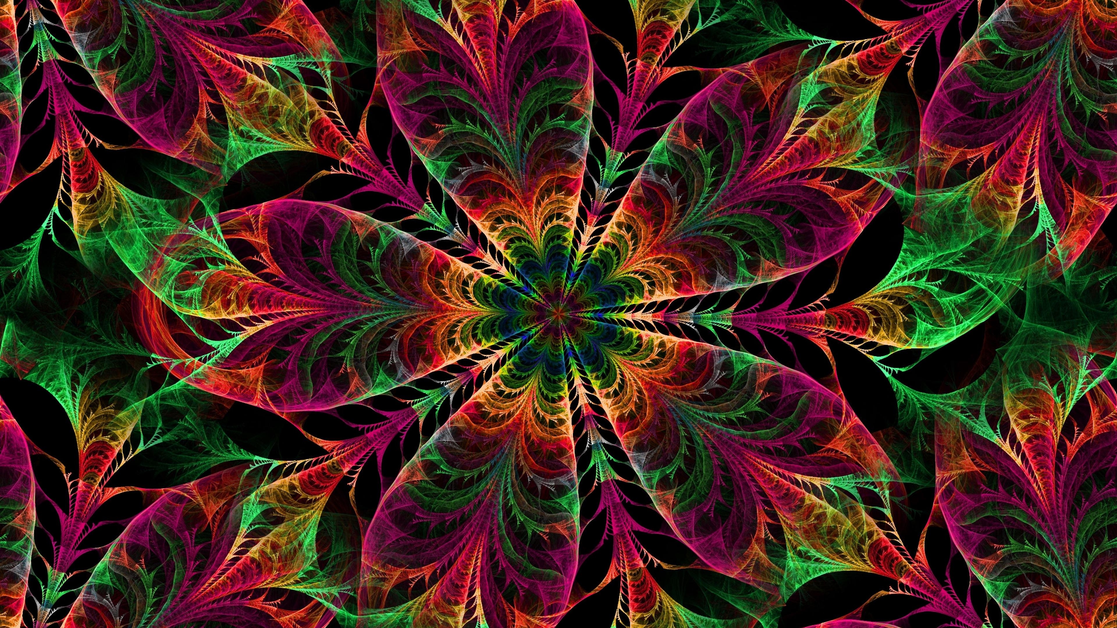 3840x2160 Download wallpaper  kaleidoscope, patterns, colors 4k uhd, Desktop