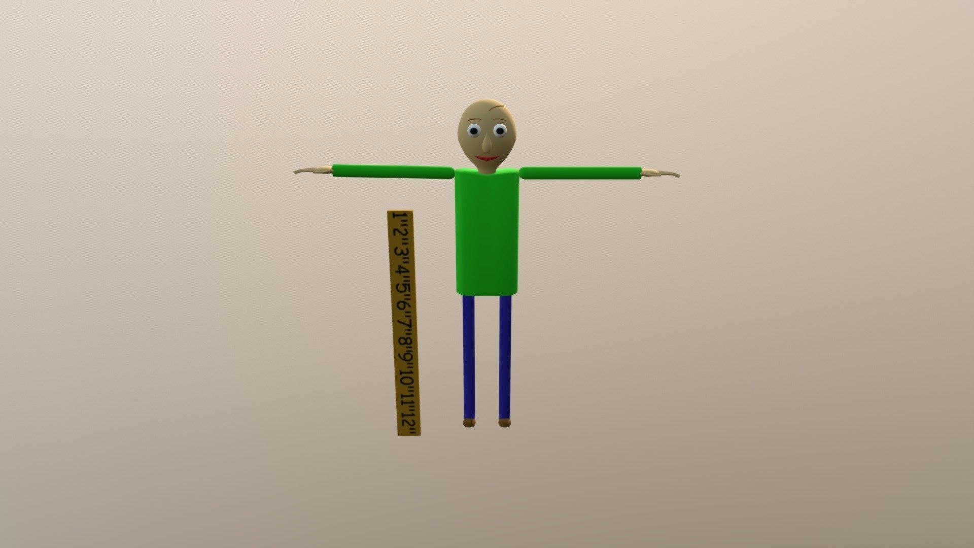 1920x1080 Baldi Free 3D model, Desktop